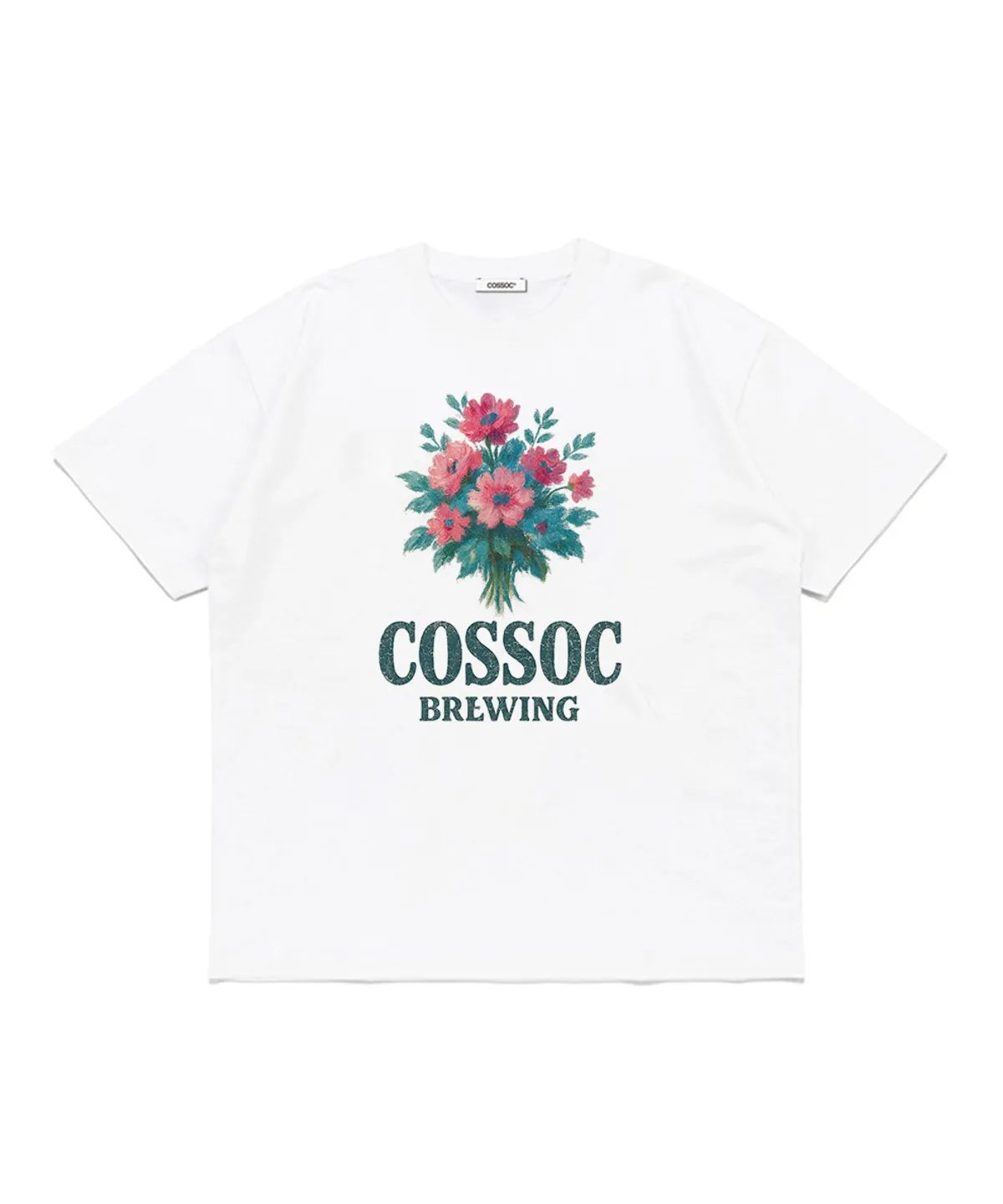 코소(COSO) 플라워 오버 티셔츠 (WHITE)