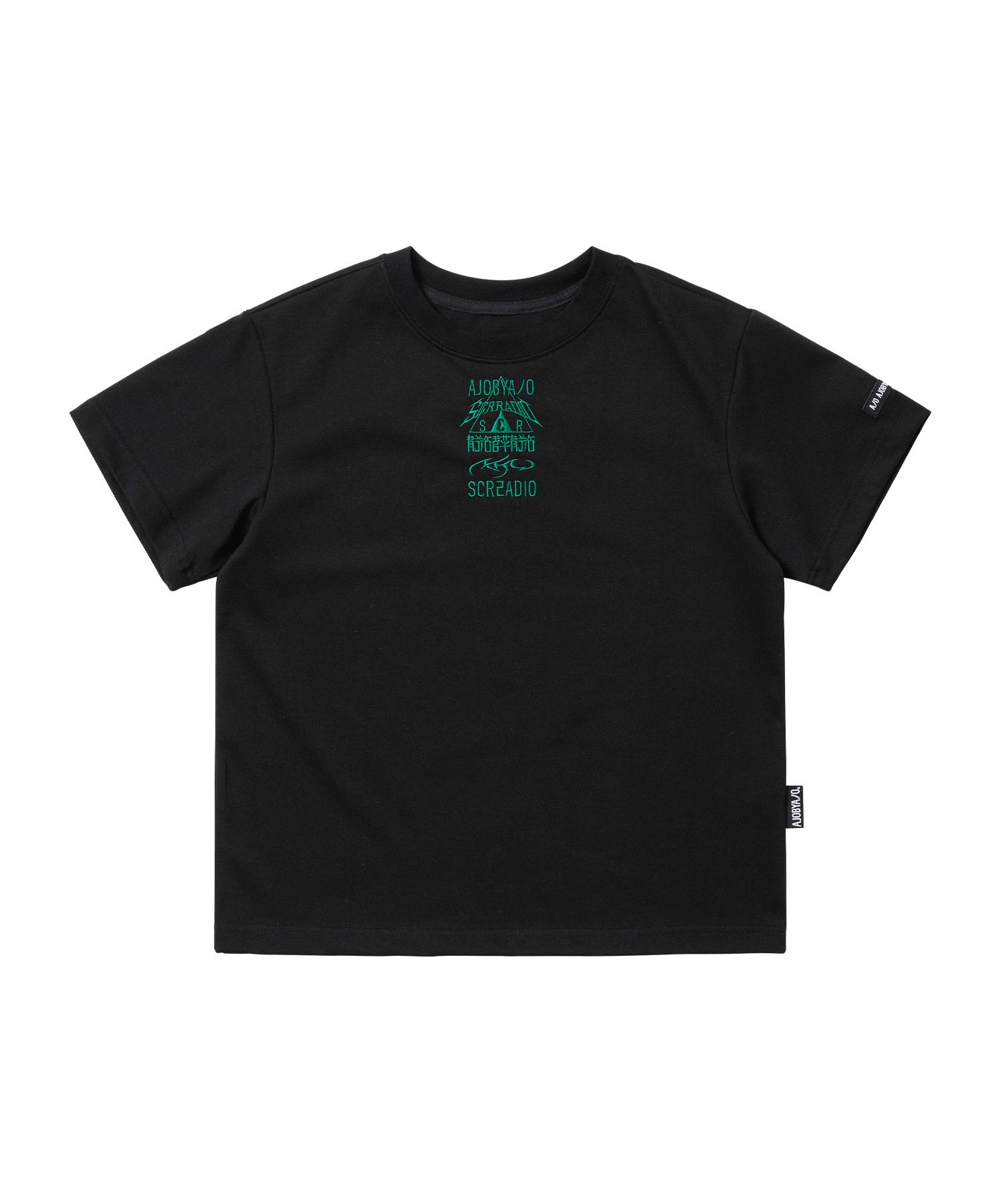 MUSINSA | AJOBYAJO SCR x AJOBYAJO Mini T-shirt [BLACK]