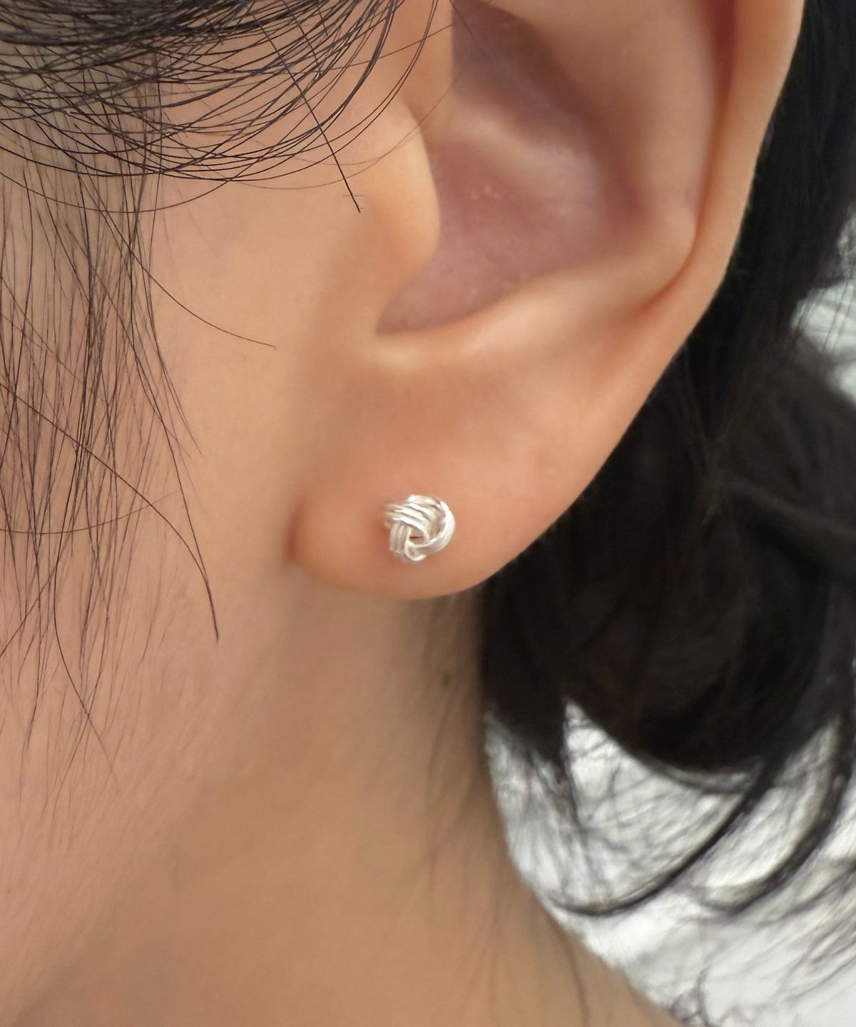 바라두(BARADU) [BARADU 925] Knotted ball piercing (single)