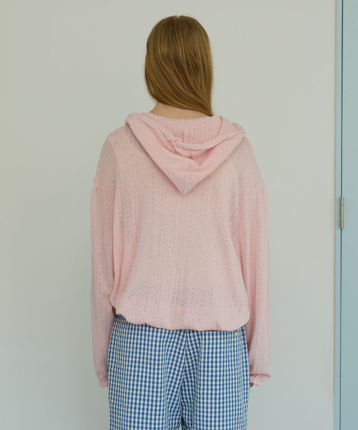 펀프롬펀(FUNFROMFUN) Mellow Lace Hoodie, Pink