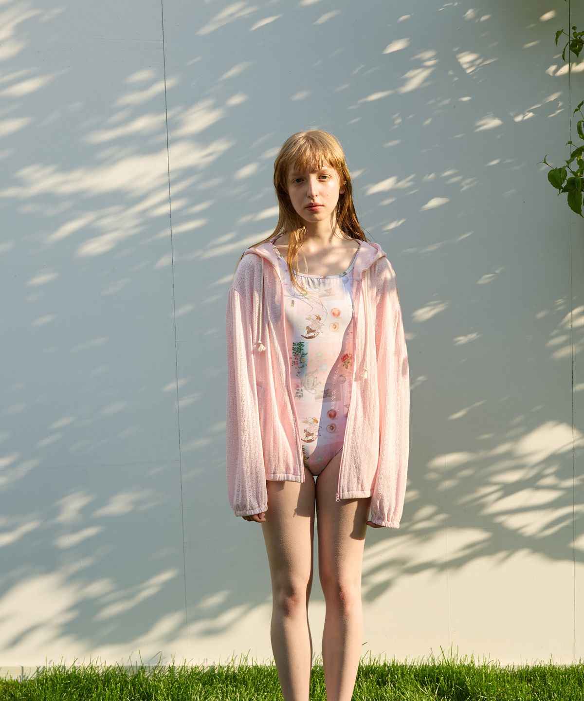 펀프롬펀(FUNFROMFUN) Mellow Lace Hoodie, Pink