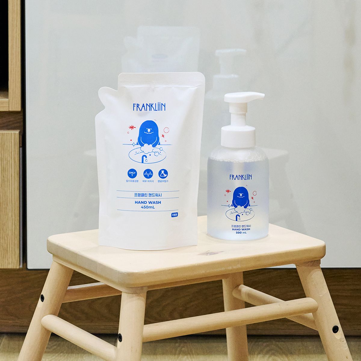 프랭클린(FRANKLIIN) 아기 핸드워시 리필 450ml 거품형
