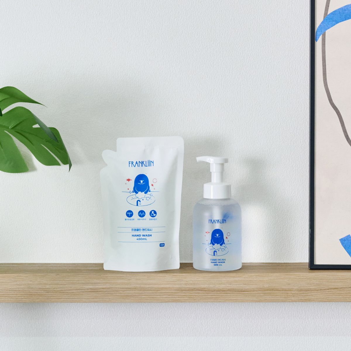 프랭클린(FRANKLIIN) 아기 핸드워시 리필 450ml 거품형