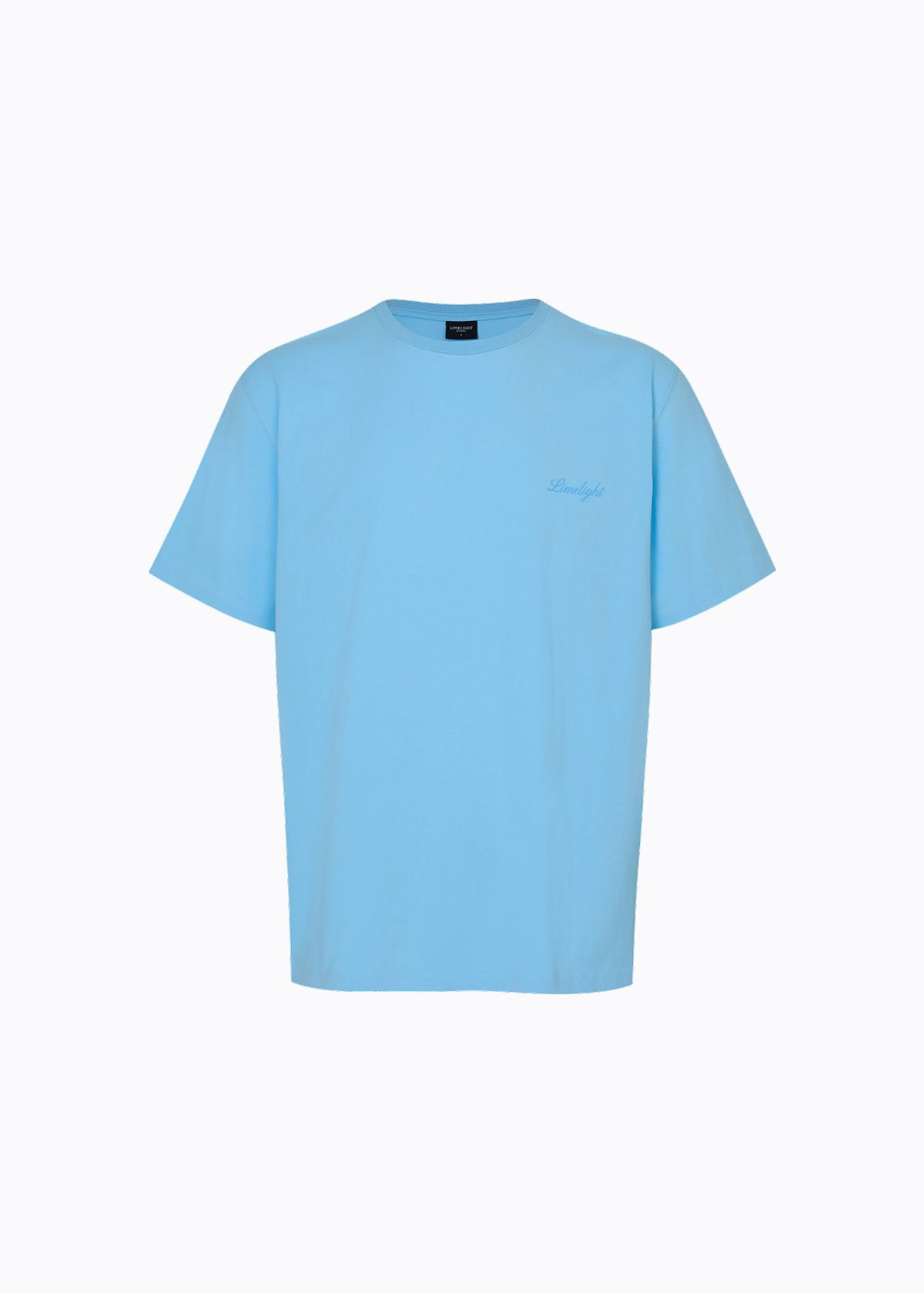 라임라잇 어패럴(LIMELIGHT APPAREL) 어패럴 스크립트 로고 티셔츠 (스카이블루/블루)