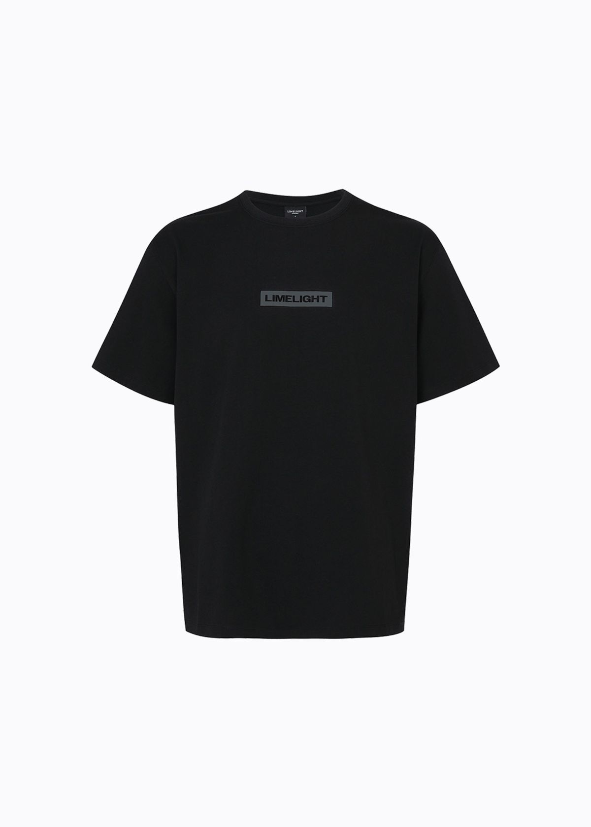 라임라잇 어패럴(LIMELIGHT APPAREL) 어패럴 박스 로고 티셔츠 (블랙/그레이)