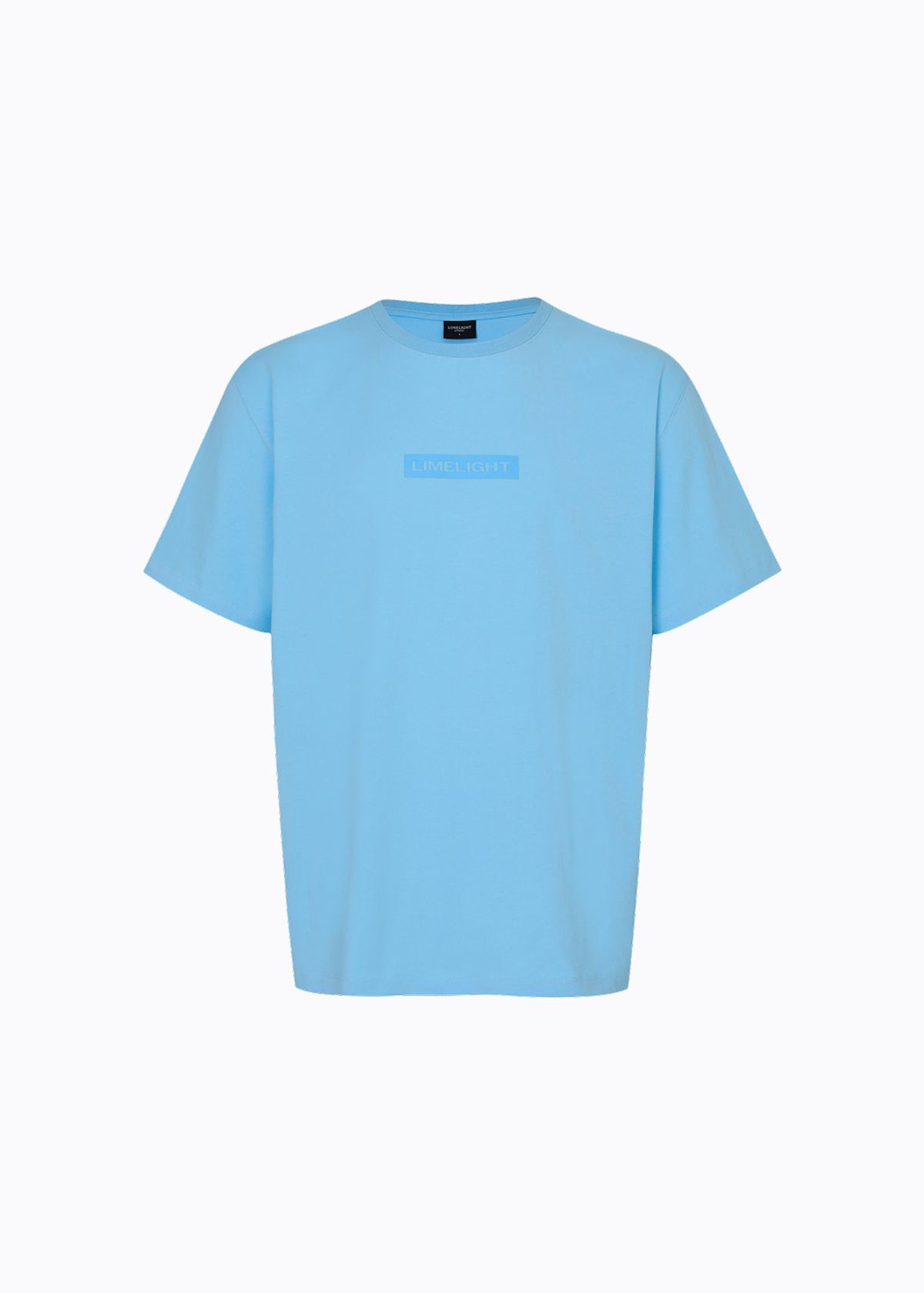 라임라잇 어패럴(LIMELIGHT APPAREL) 어패럴 박스 로고 티셔츠 (스카이 블루/블루)
