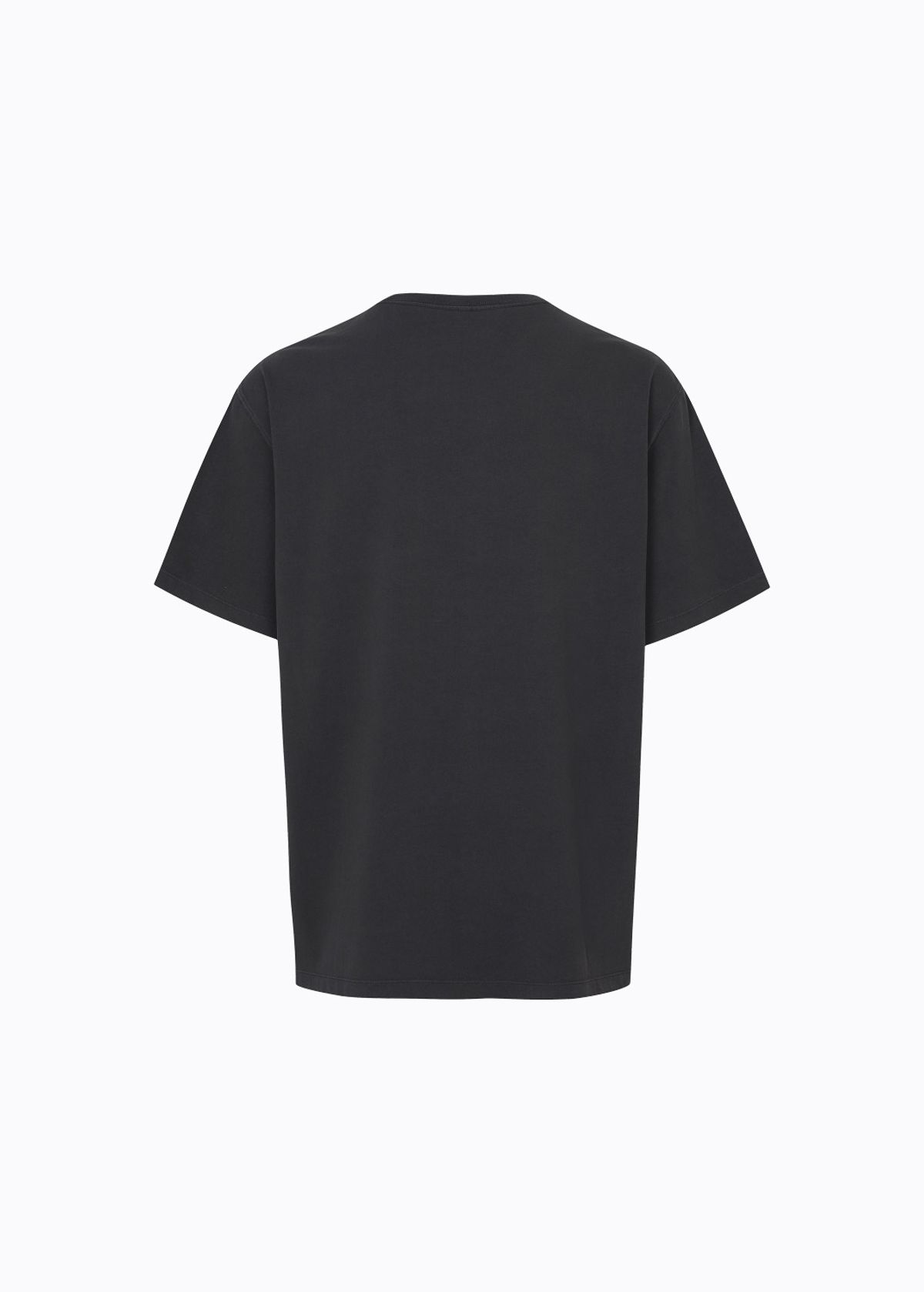 라임라잇 어패럴(LIMELIGHT APPAREL) 어패럴 피그먼트 박스 로고 티셔츠 (블랙/블랙)