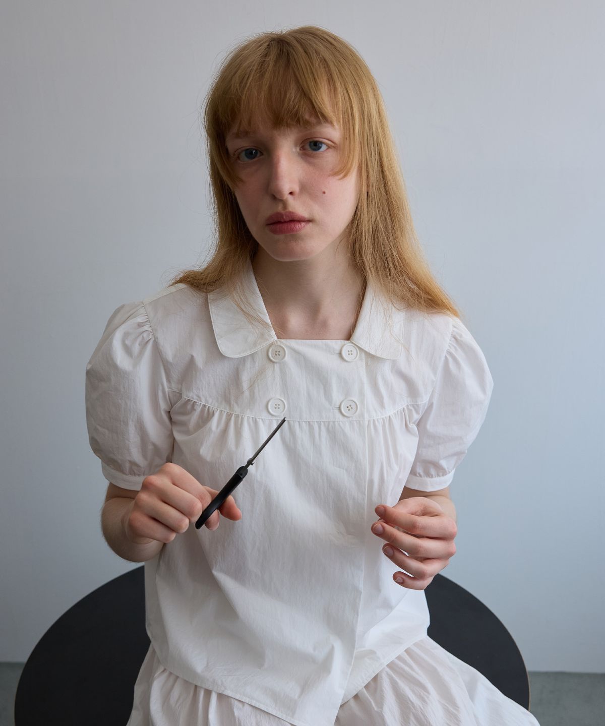 펀프롬펀(FUNFROMFUN) Memoir Blouse, White
