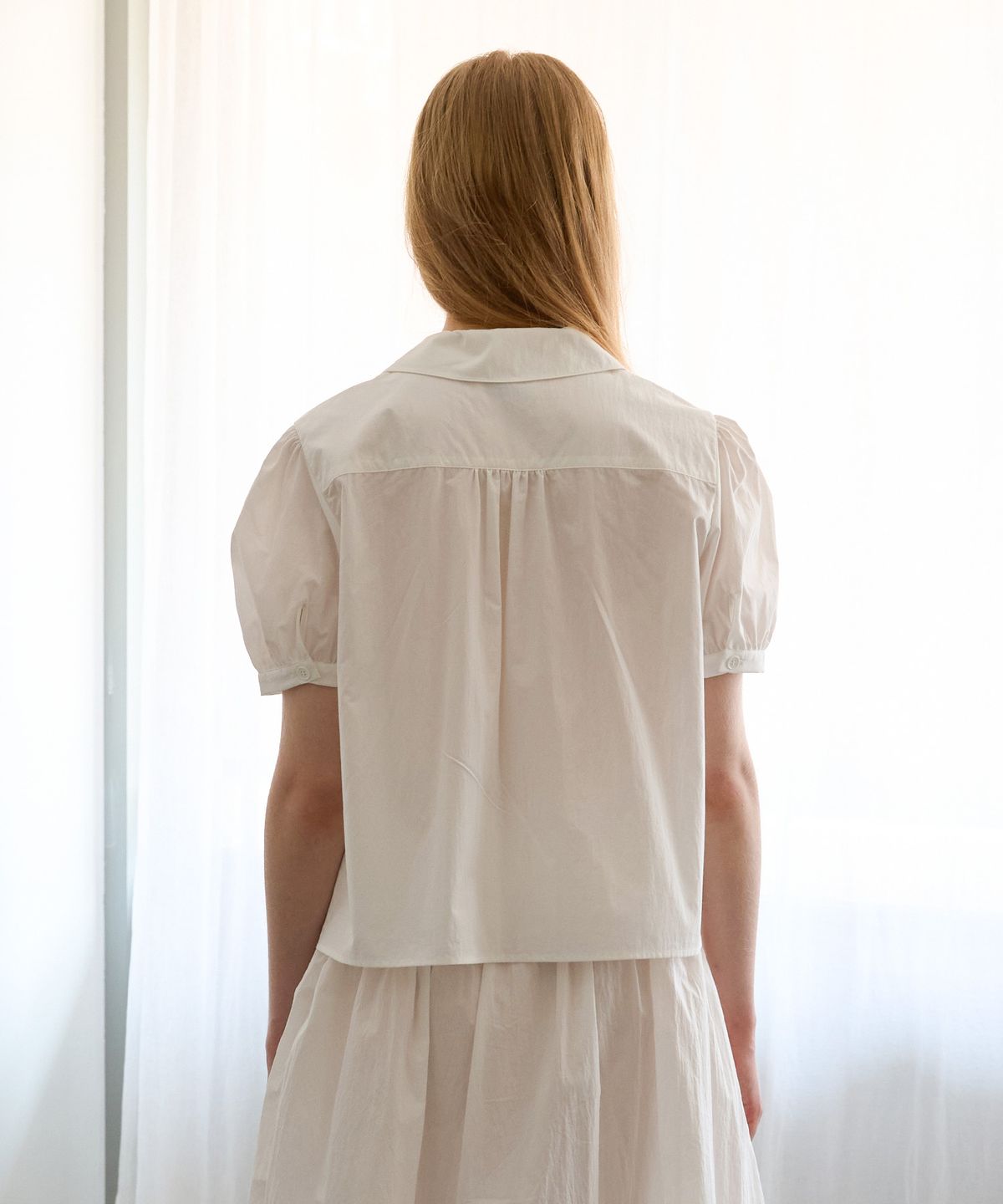 펀프롬펀(FUNFROMFUN) Memoir Blouse, White