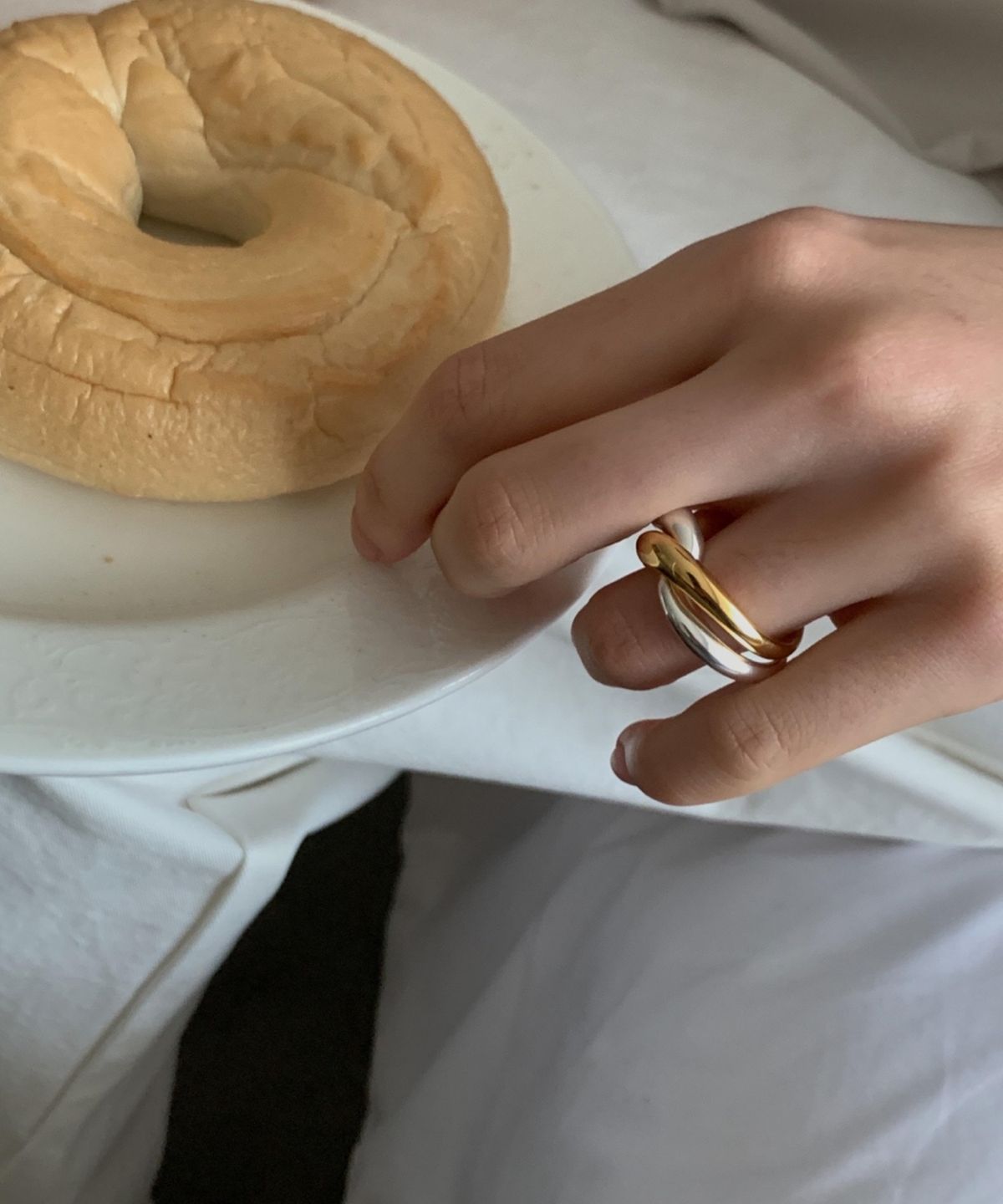 바라두(BARADU) [BARADU 925] Combi double point ring