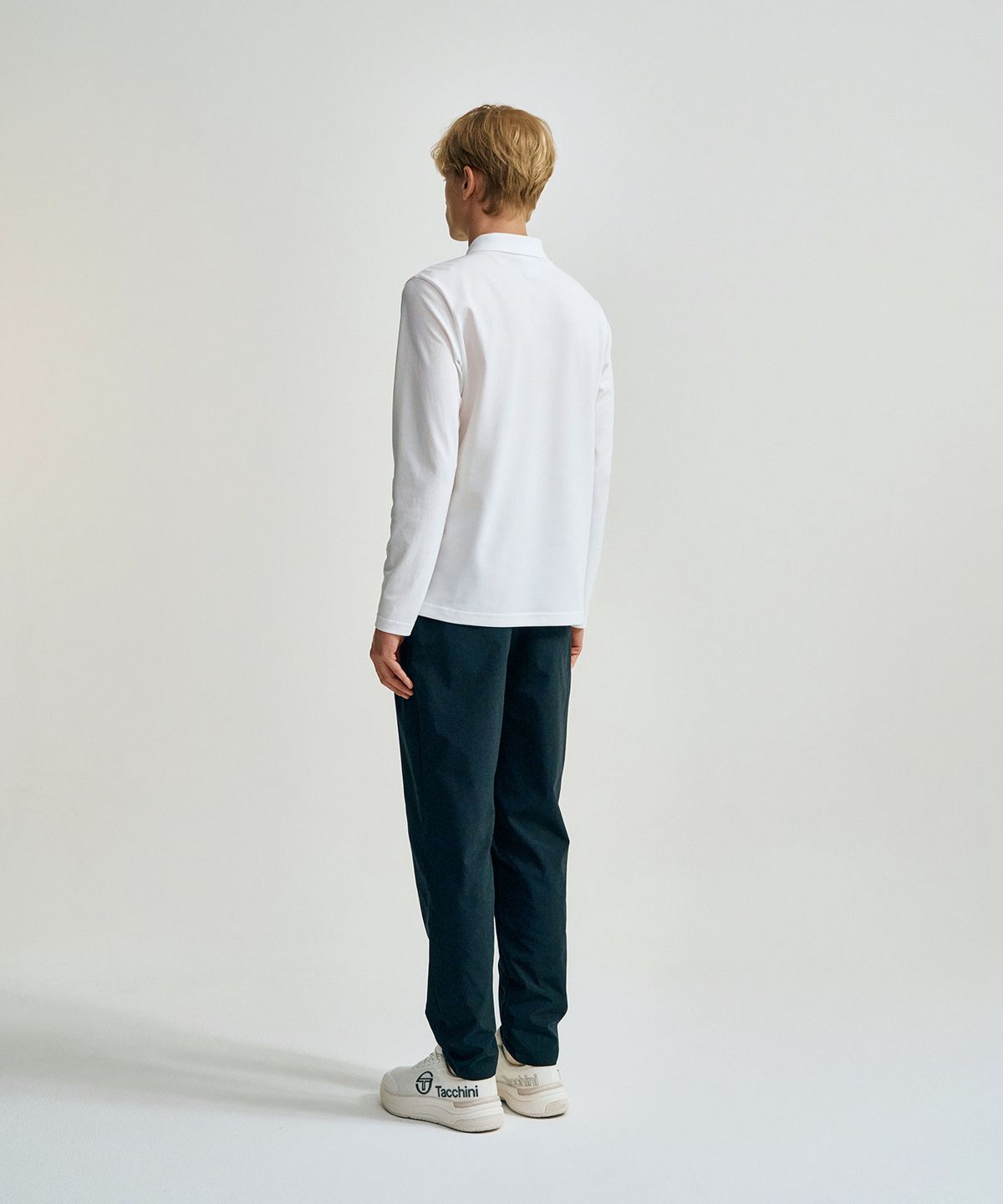 세르지오 타키니(SERGIO TACCHINI) M 타키니 모던 긴팔 폴로 (White)