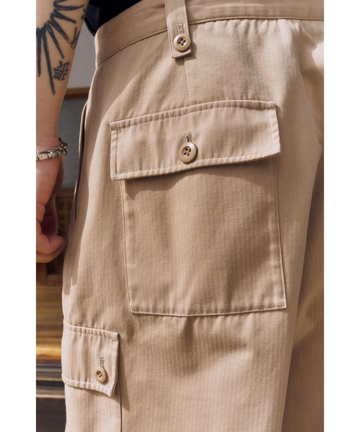 유스(YOUTH) British Army Jungle Half Pants - Beige