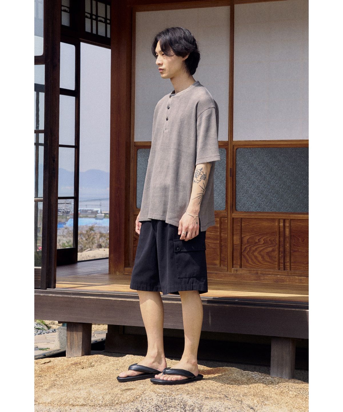 유스(YOUTH) British Army Jungle Half Pants - Black