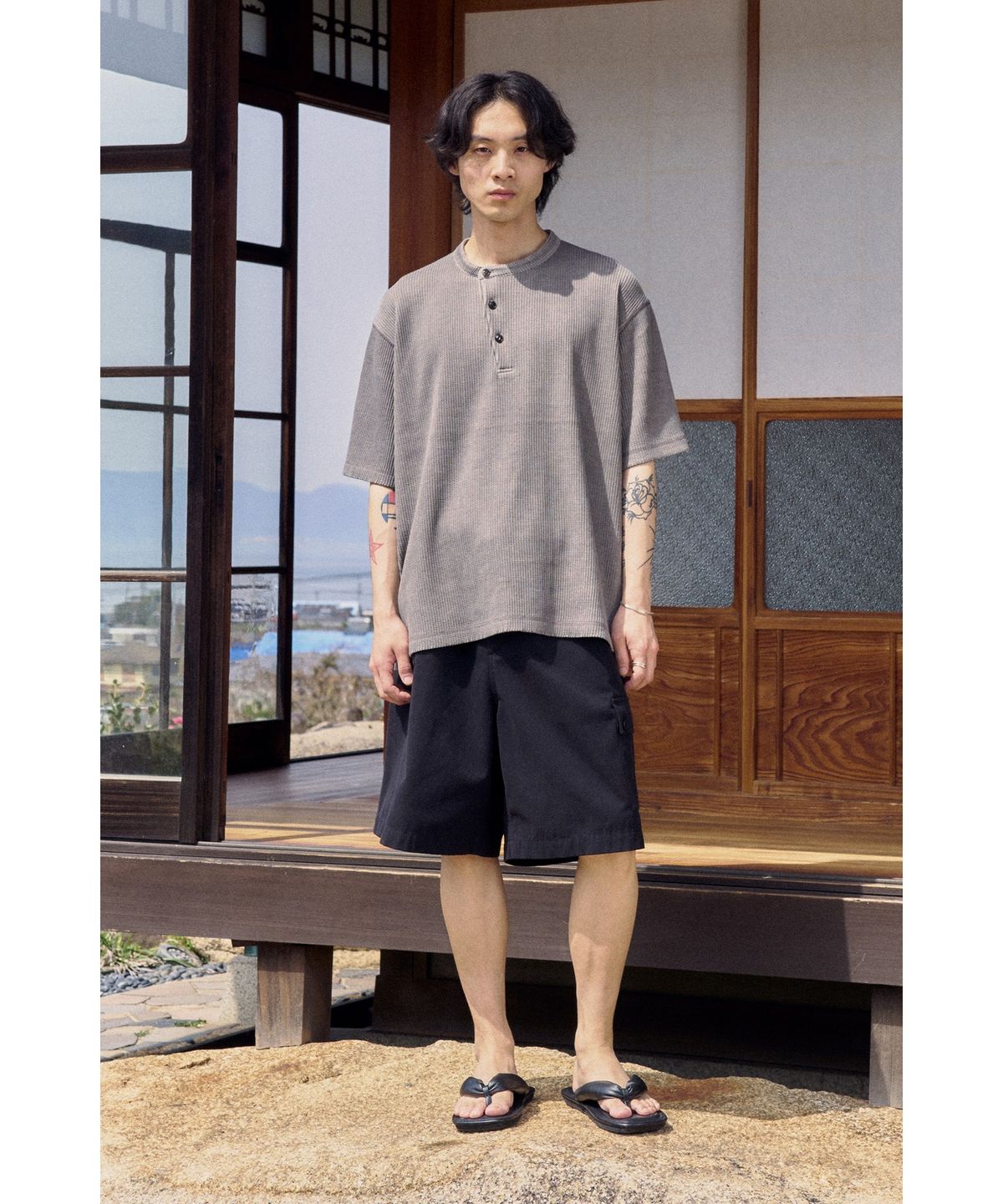 유스(YOUTH) British Army Jungle Half Pants - Black