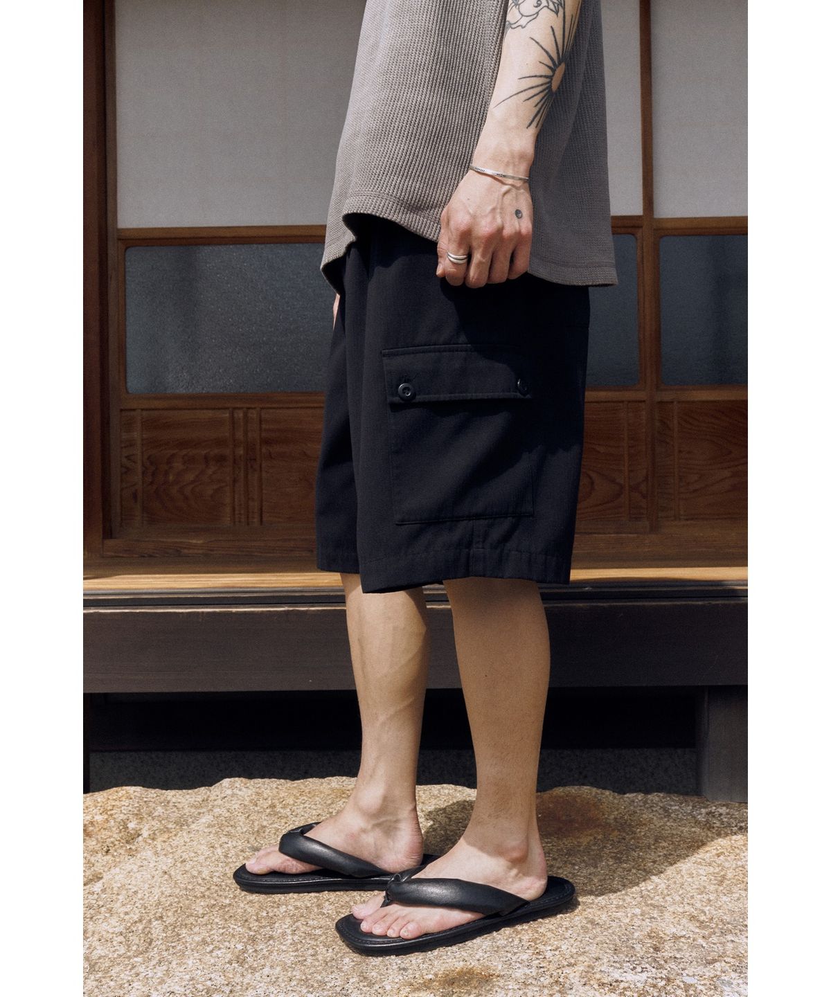 유스(YOUTH) British Army Jungle Half Pants - Black