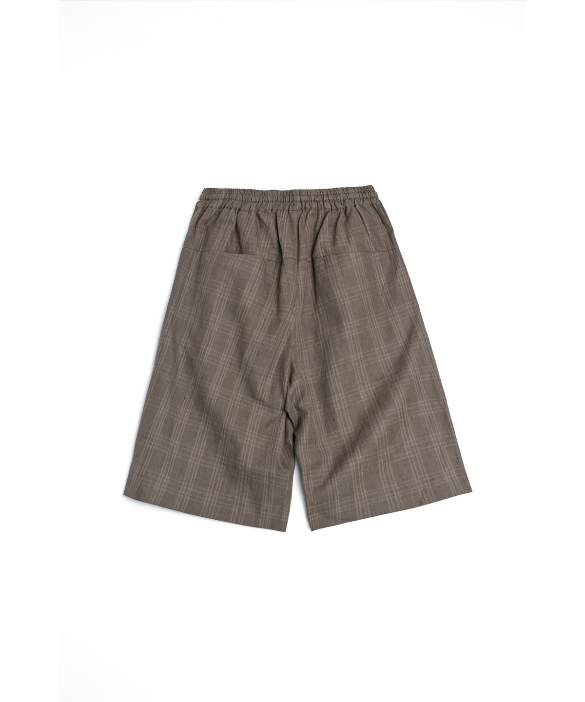 유스(YOUTH) Wide String Half Pants - Brown Check