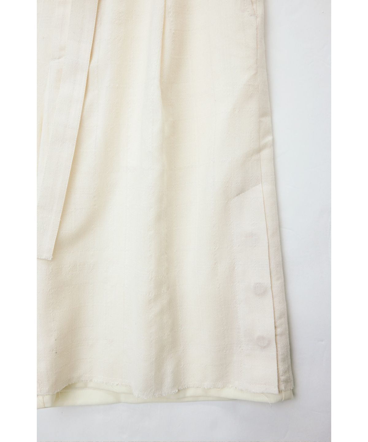 유스(YOUTH) Layered Bermuda Pants - Ivory Check