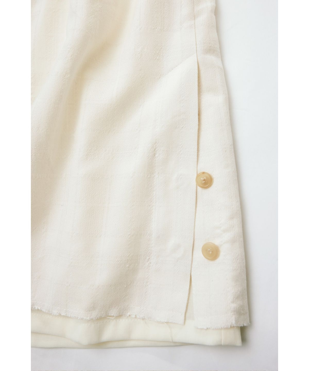 유스(YOUTH) Layered Bermuda Pants - Ivory Check