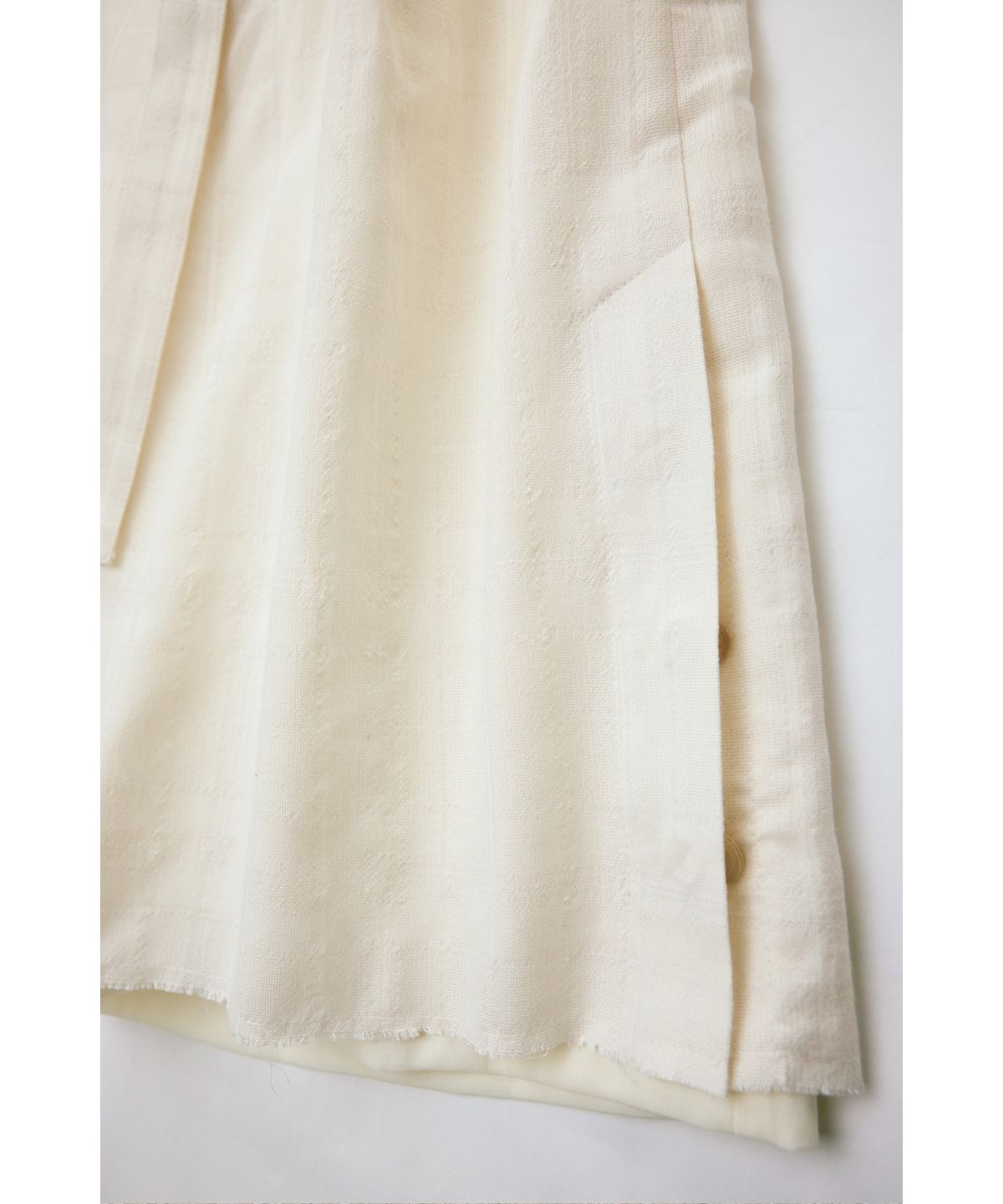 유스(YOUTH) Layered Bermuda Pants - Ivory Check