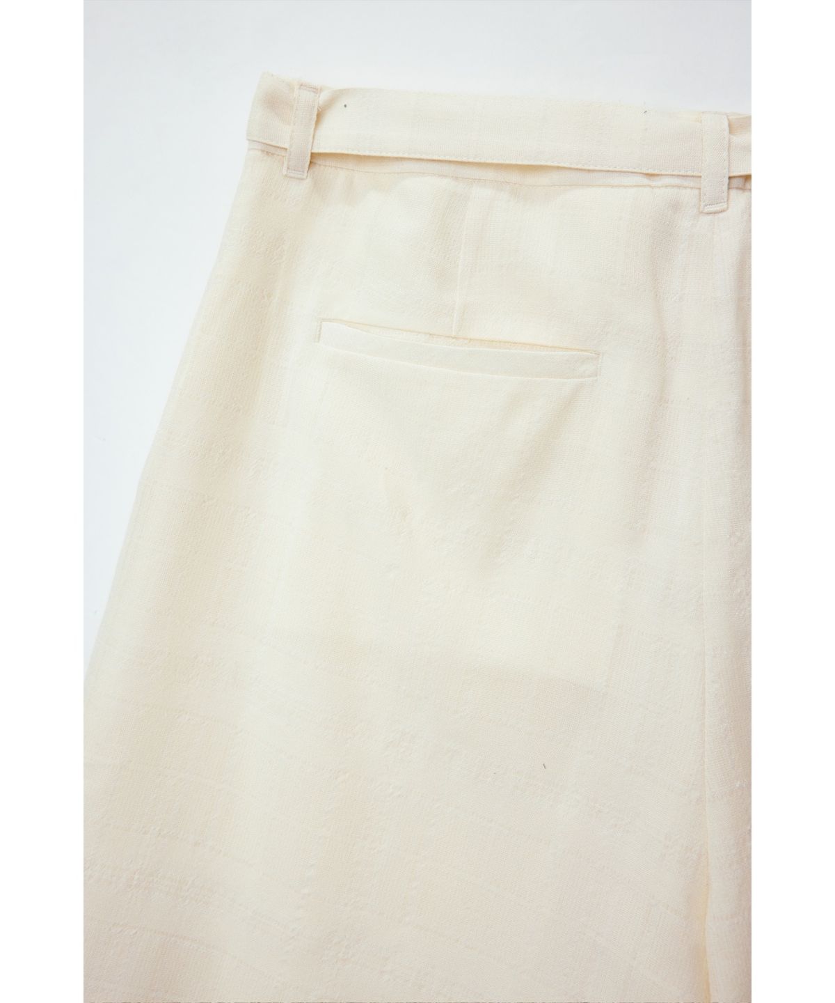 유스(YOUTH) Layered Bermuda Pants - Ivory Check