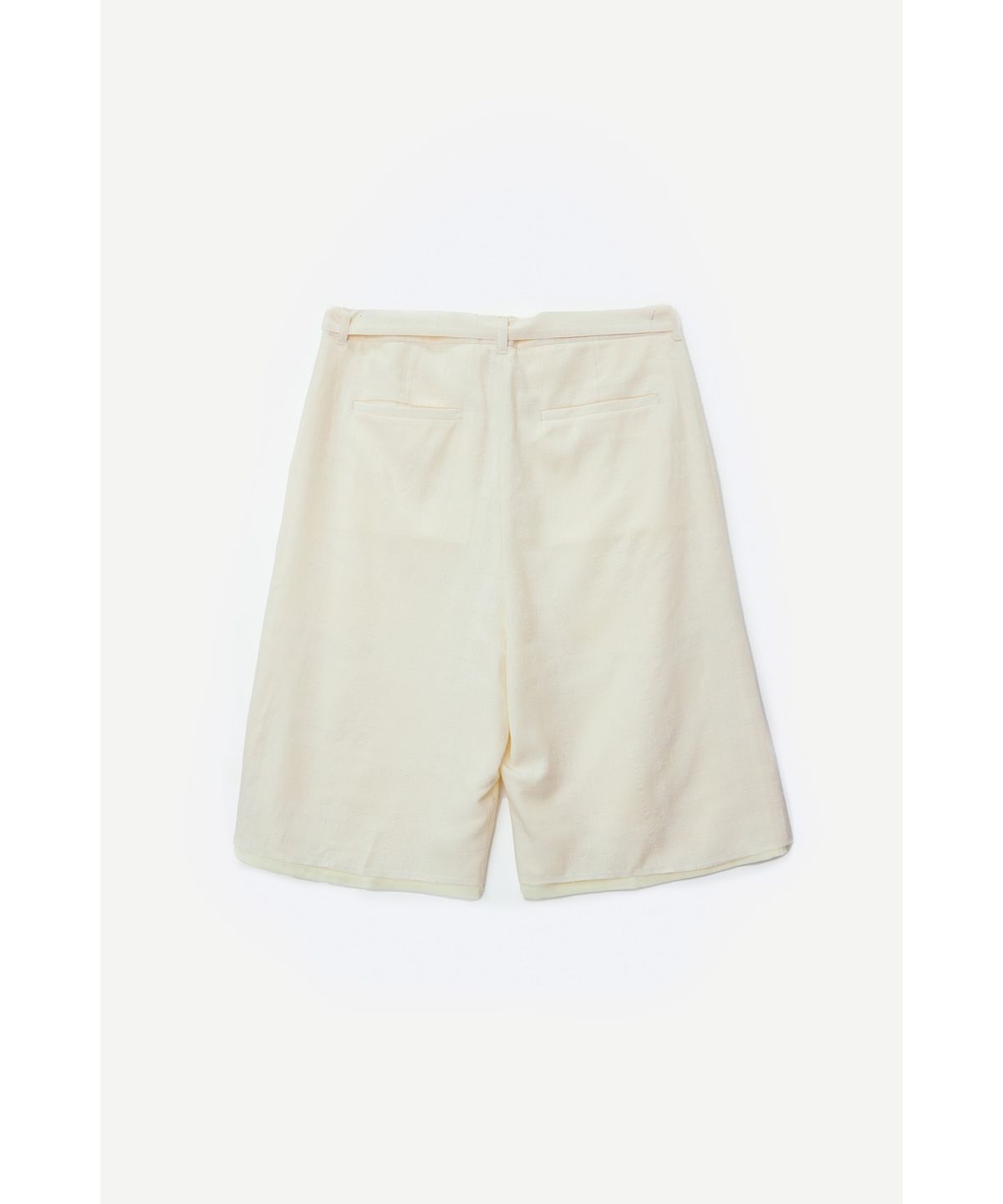유스(YOUTH) Layered Bermuda Pants - Ivory Check