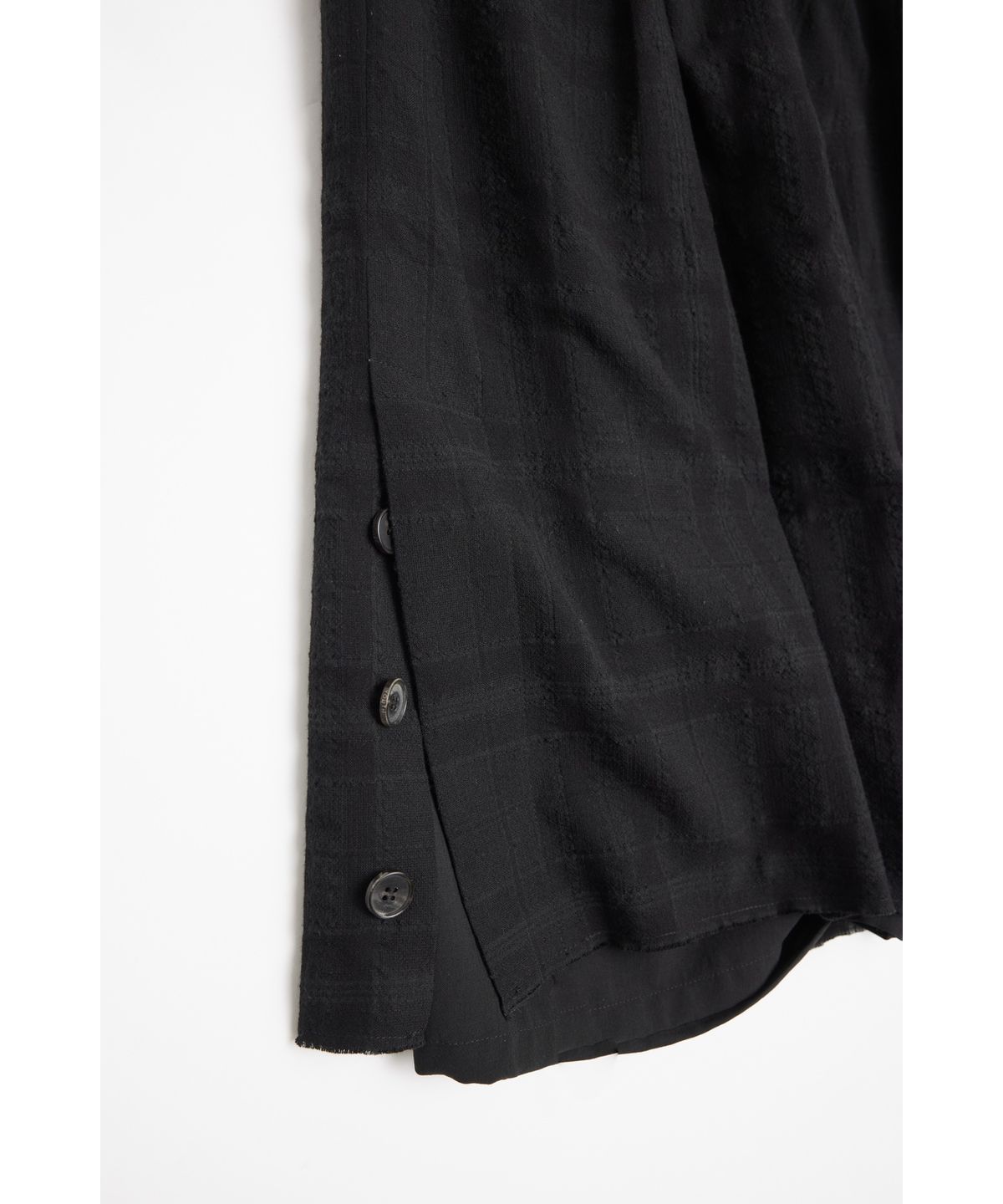유스(YOUTH) Layered Bermuda Pants - Black Check