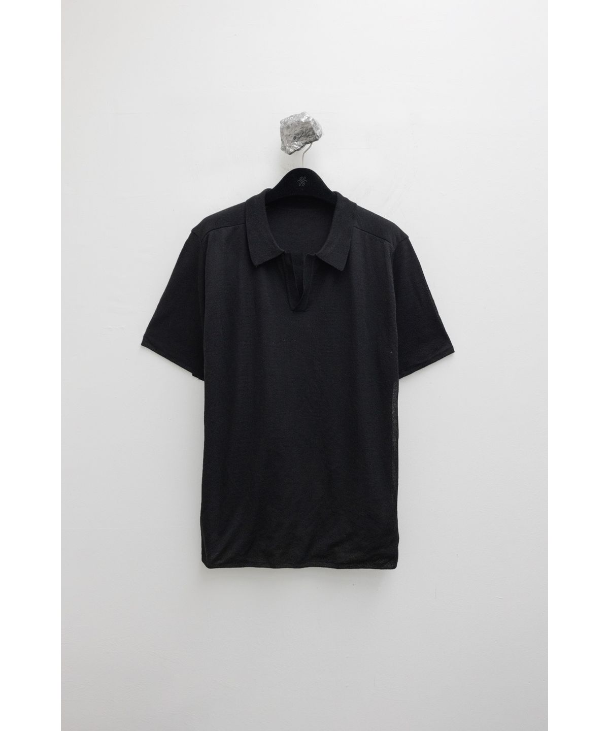 유스(YOUTH) Knit Collar T-shirt - Black