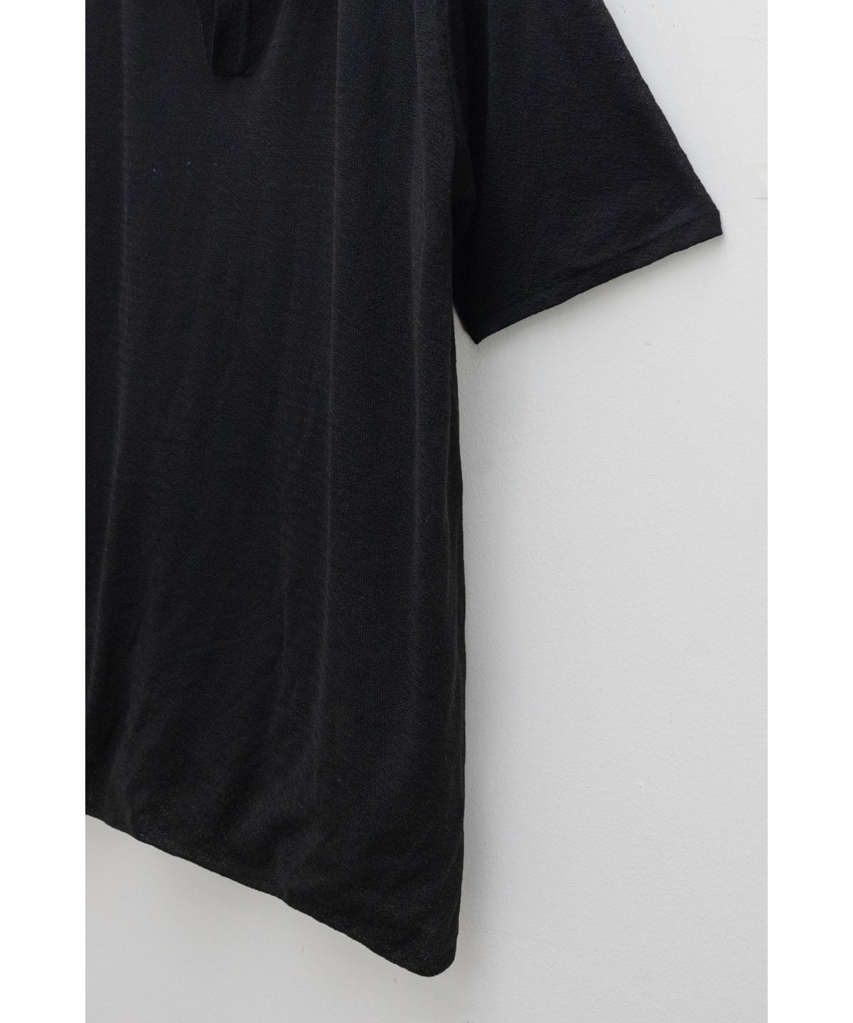 유스(YOUTH) Knit Collar T-shirt - Black