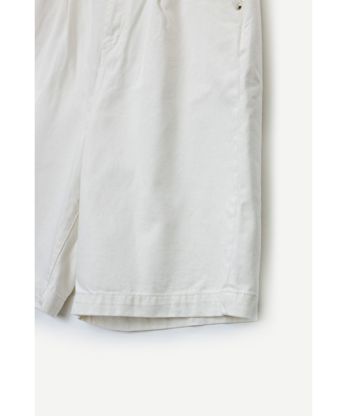 유스(YOUTH) Wide Half Denim Pants - Ivory