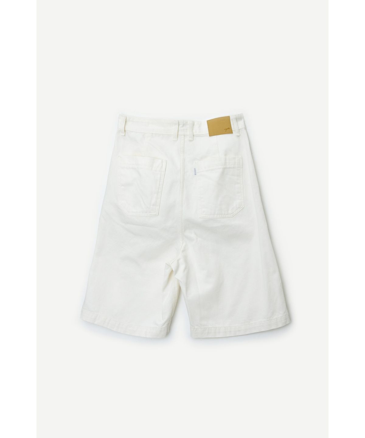 유스(YOUTH) Wide Half Denim Pants - Ivory