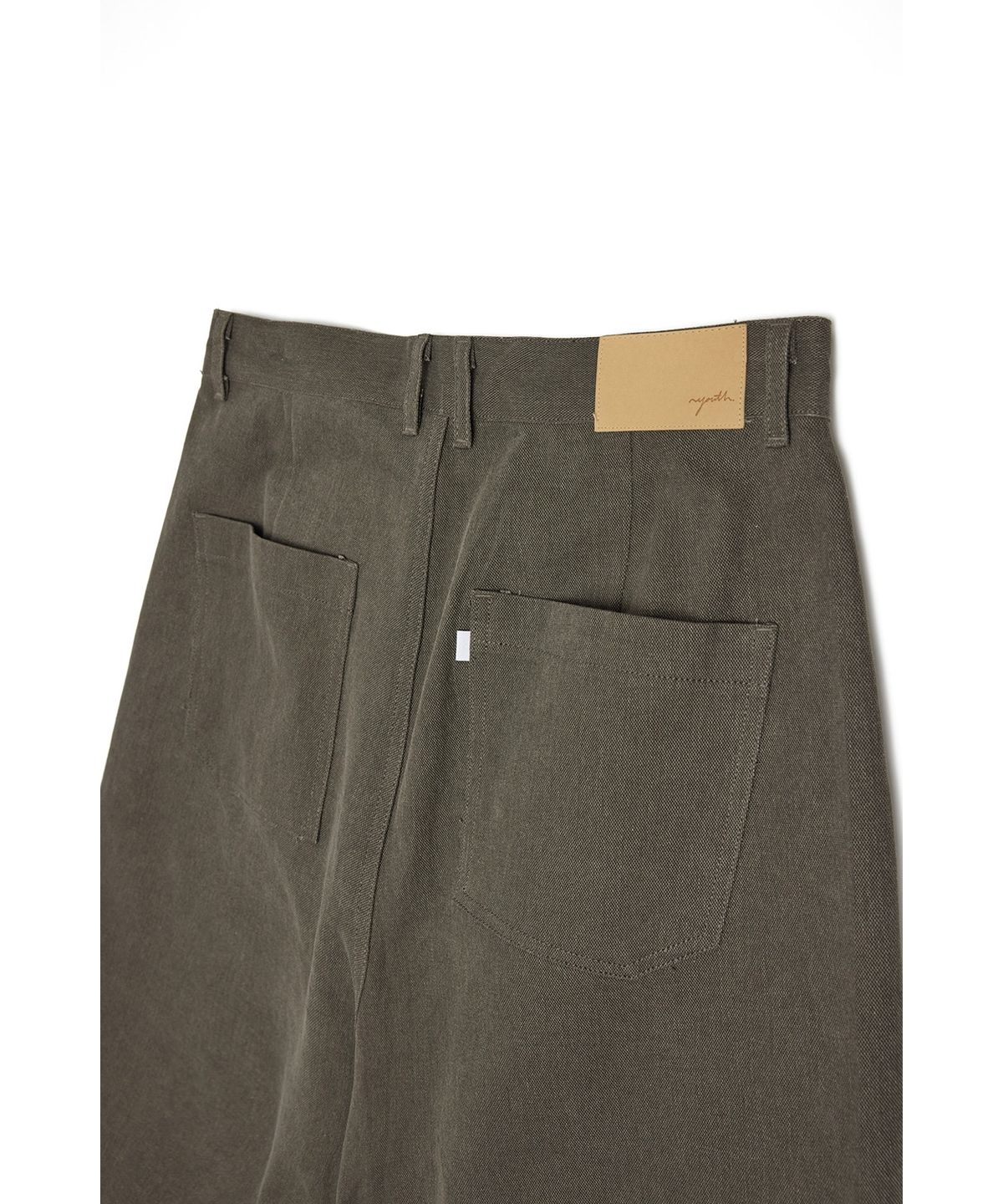 유스(YOUTH) Wide Half Denim Pants - Khaki