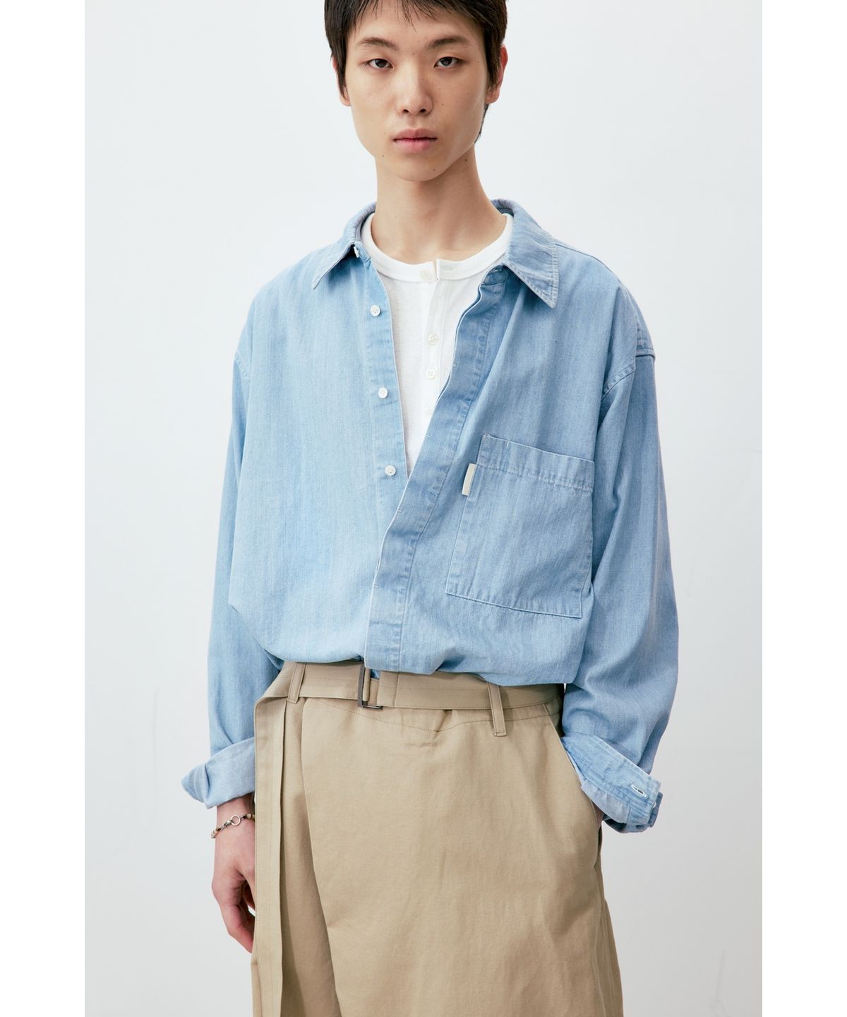 유스(YOUTH) Denim Shirt - Light Blue