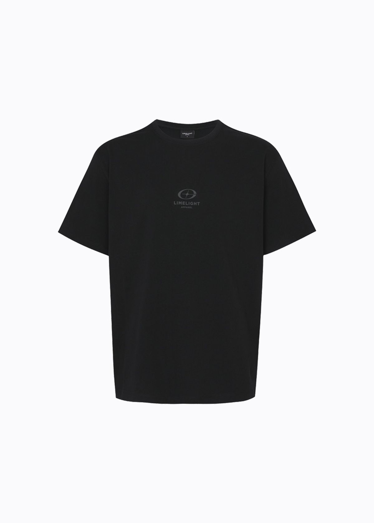 라임라잇 어패럴(LIMELIGHT APPAREL) 어패럴 스타라이트 로고 티셔츠 (블랙/그레이)