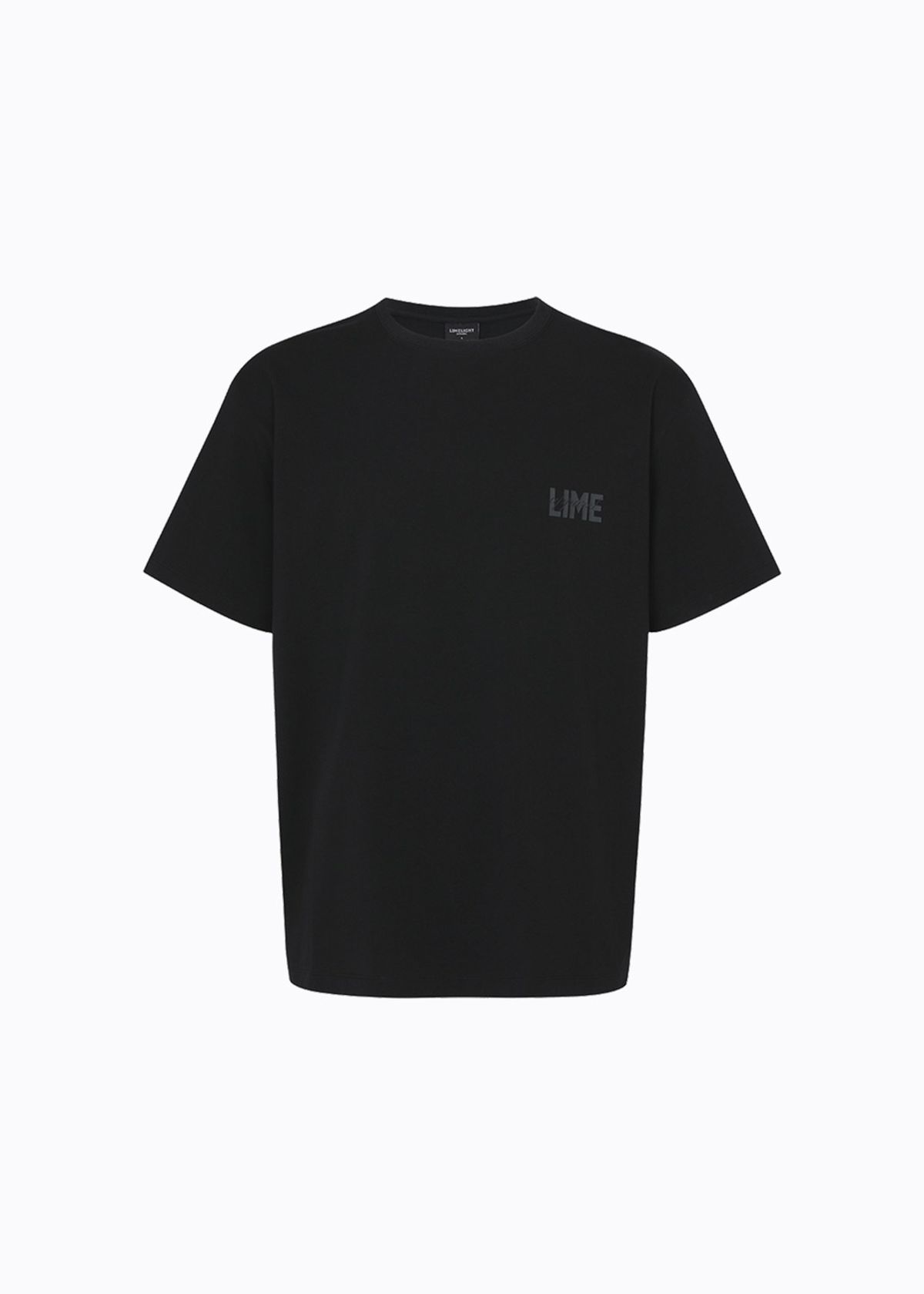라임라잇 어패럴(LIMELIGHT APPAREL) 어패럴 라임 로고 티셔츠 (블랙/그레이)