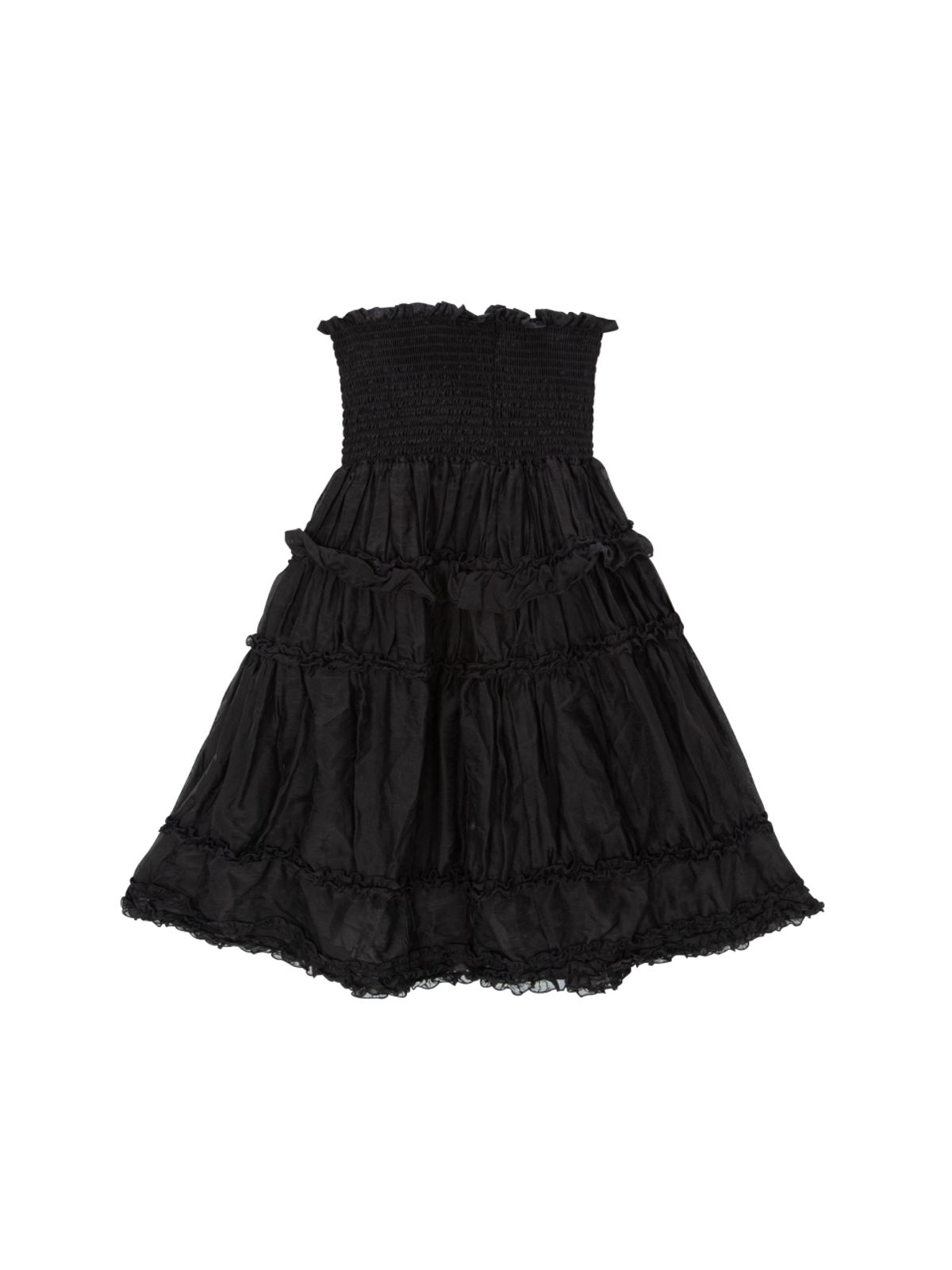 에즈이프 캘리(ASIF CALIE) SMOKE LONG 2WAY SKIRT BLACK