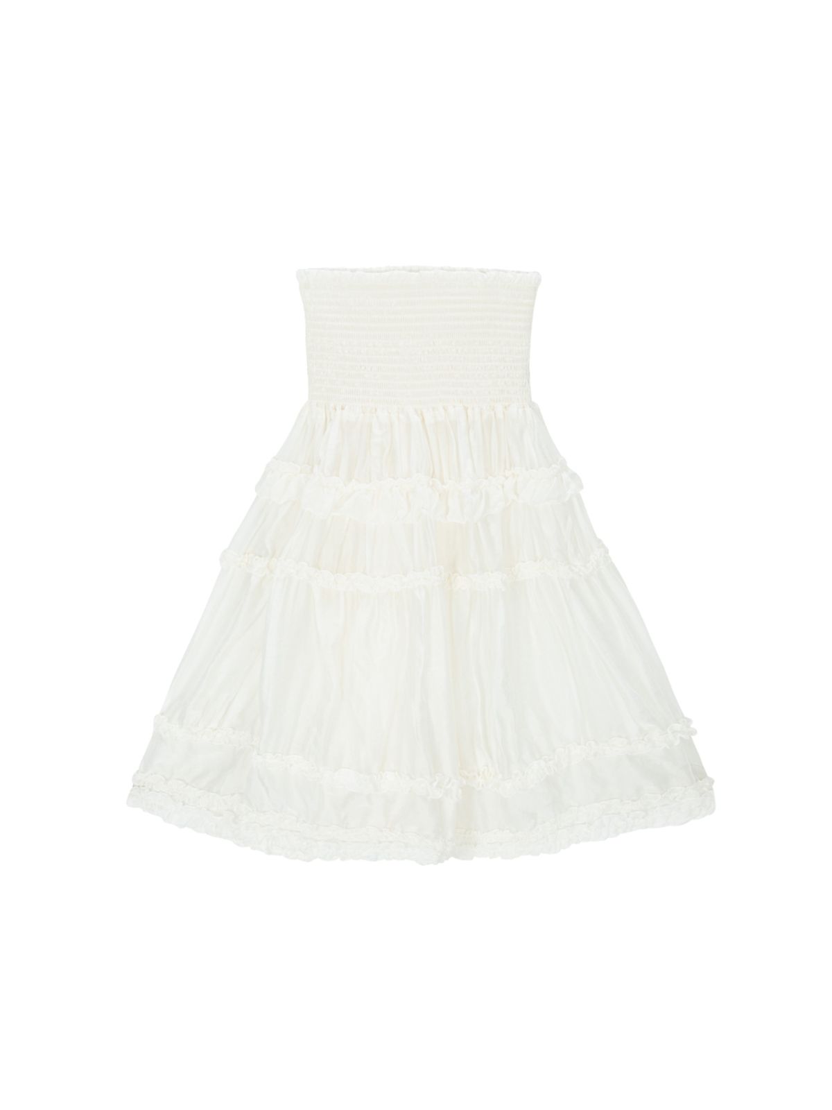 에즈이프 캘리(ASIF CALIE) SMOKE LONG 2WAY SKIRT WHITE
