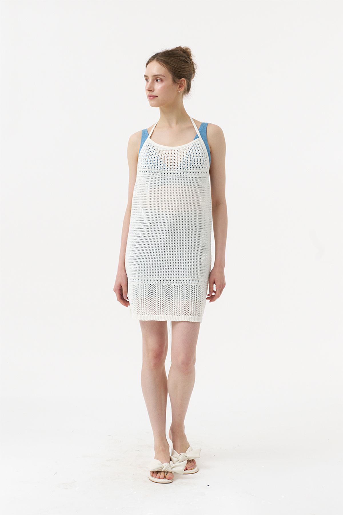 아코디코(ACODICO) Dual Strap Beach Knit Dress