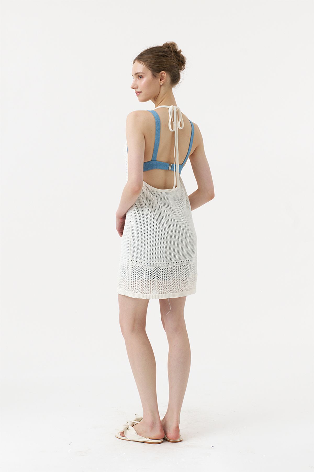 아코디코(ACODICO) Dual Strap Beach Knit Dress