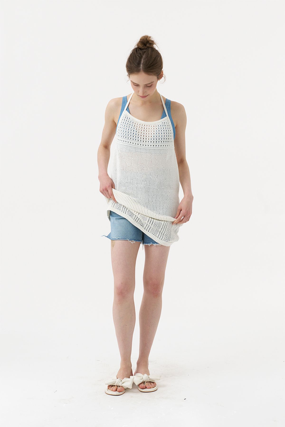 아코디코(ACODICO) Dual Strap Beach Knit Dress