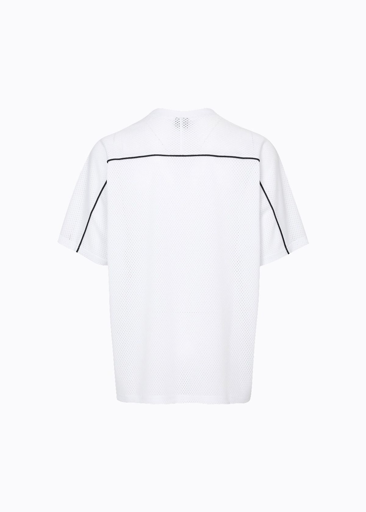 라임라잇 어패럴(LIMELIGHT APPAREL) 어패럴 아치 로고 메쉬 저지 (화이트/블랙)