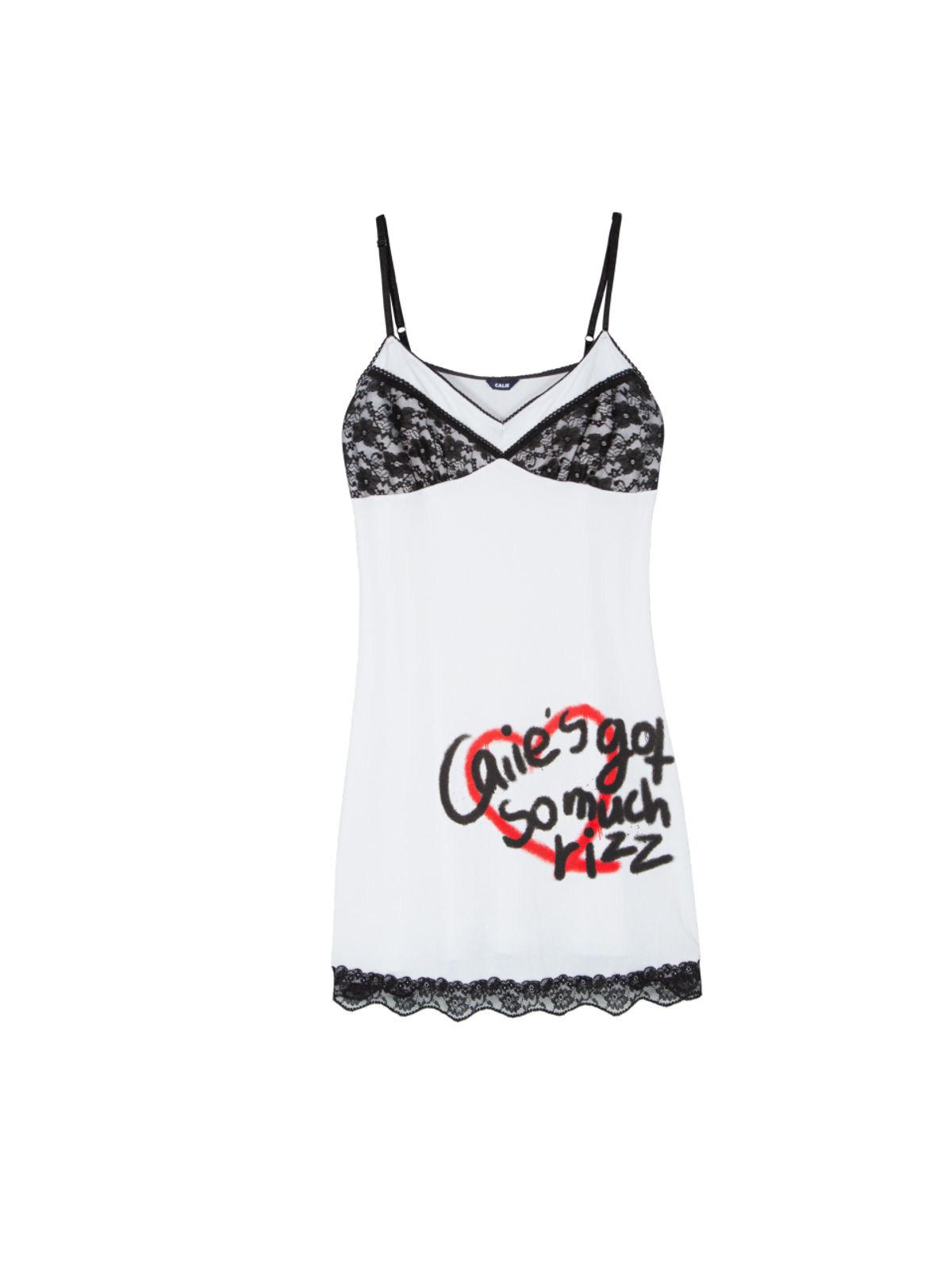 에즈이프 캘리(ASIF CALIE) GRAFFITI COLORING SLIM ONE-PIECE WHITE