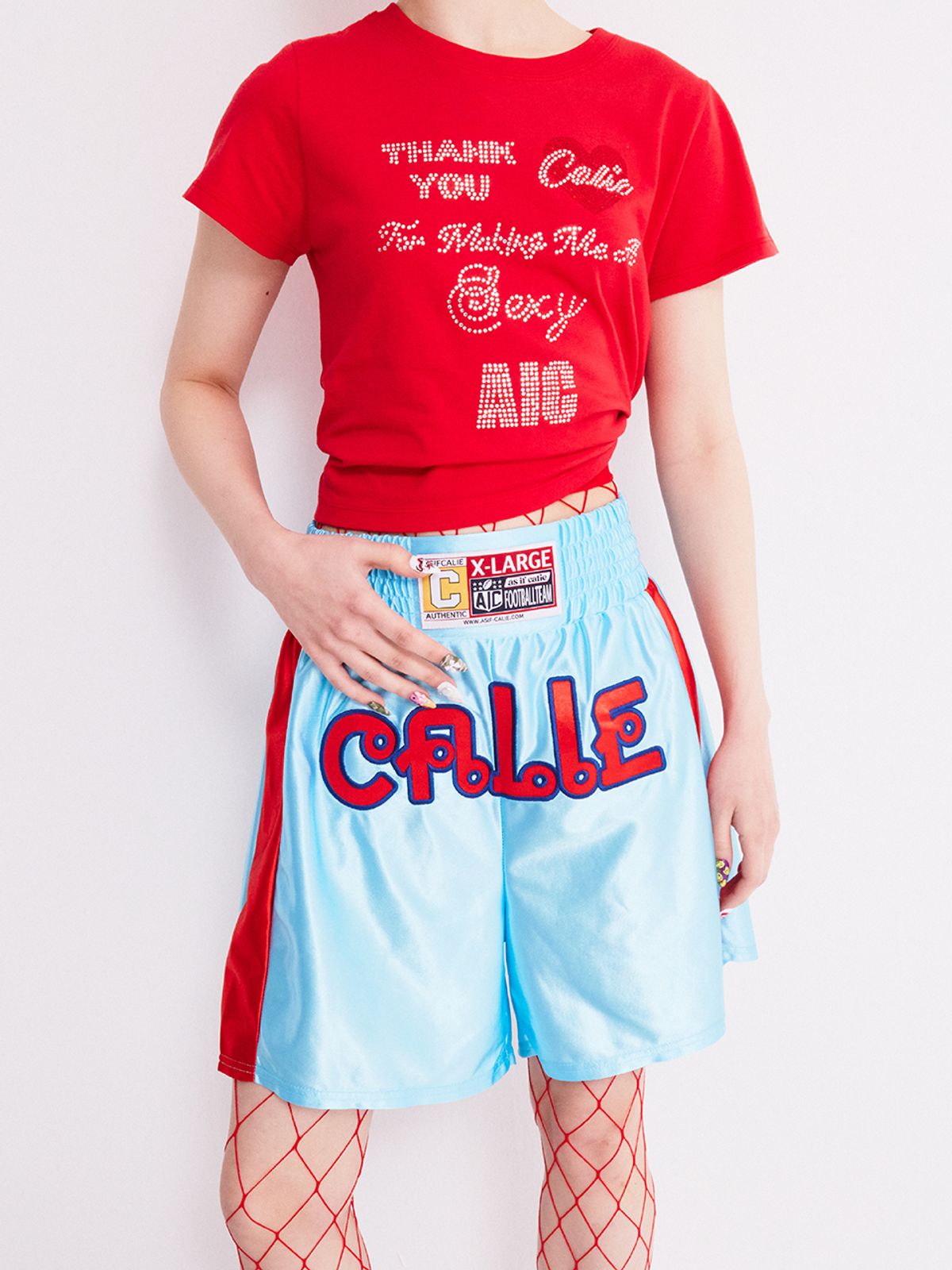 에즈이프 캘리(ASIF CALIE) CALLIGRAPHY COLORING BOXER PANTS BLUE