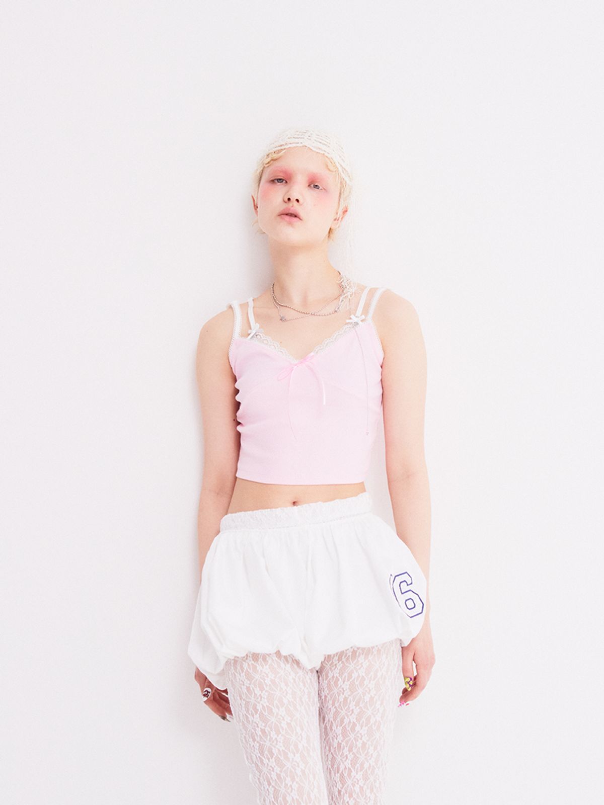 에즈이프 캘리(ASIF CALIE) 06 LOVELY BALLOON SHORTS WHITE