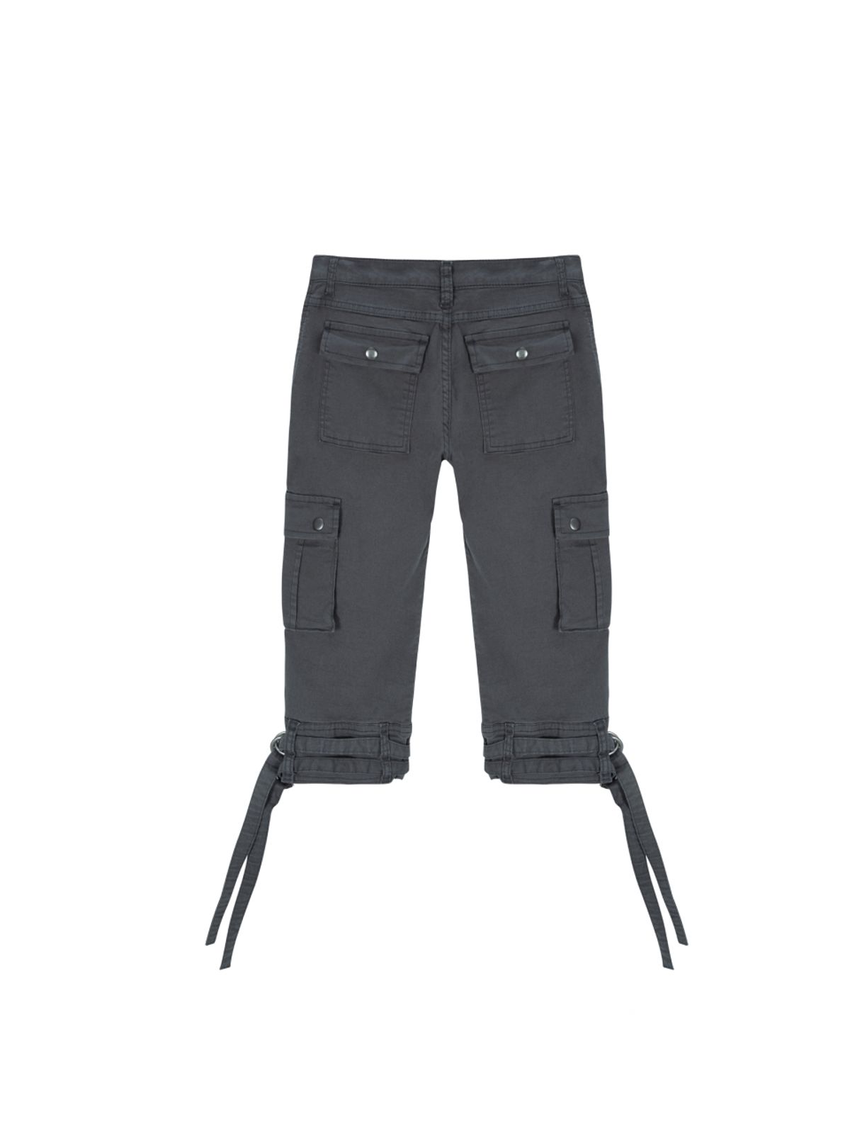 에즈이프 캘리(ASIF CALIE) SLIM CAPRI CARGO PANTS CHARCOAL GRAY