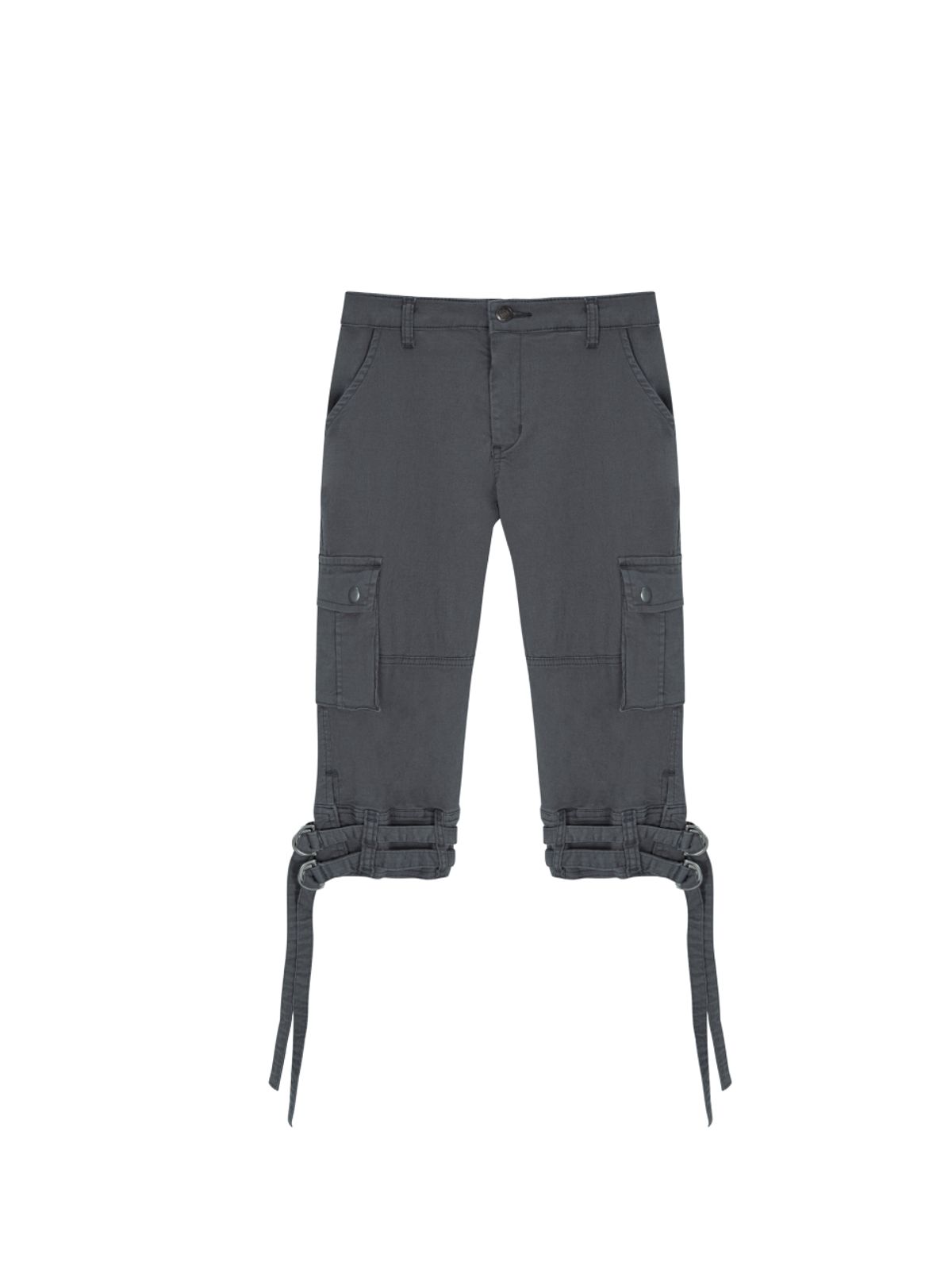 에즈이프 캘리(ASIF CALIE) SLIM CAPRI CARGO PANTS CHARCOAL GRAY