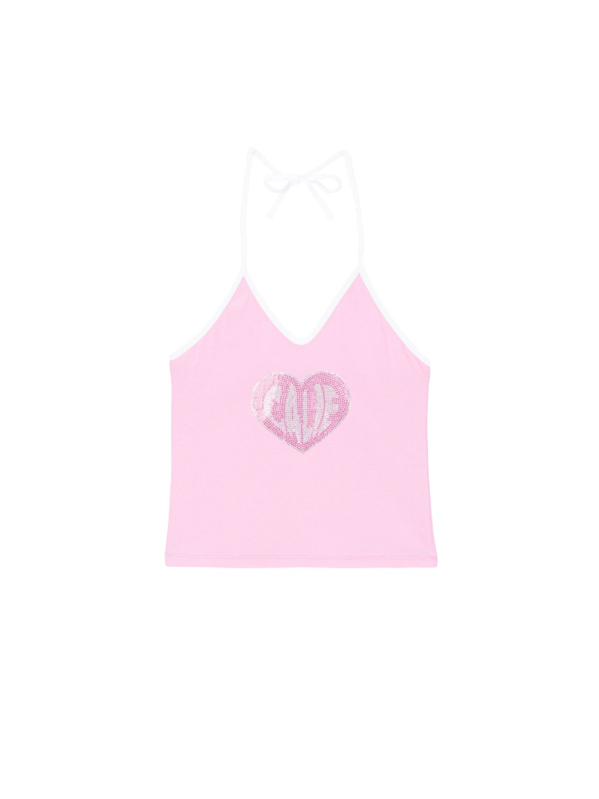 에즈이프 캘리(ASIF CALIE) CALIE HOTFIX HALTERNECK SLEEVELESS PINK
