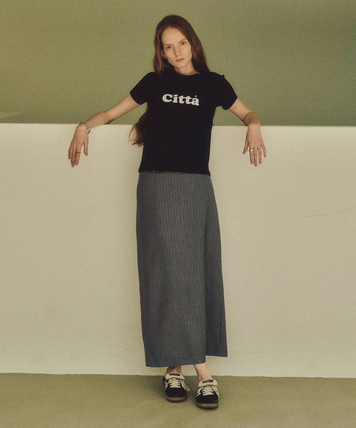 씨타(CITTA) 시그니처 로고 반팔 티셔츠_CTT332(블랙)