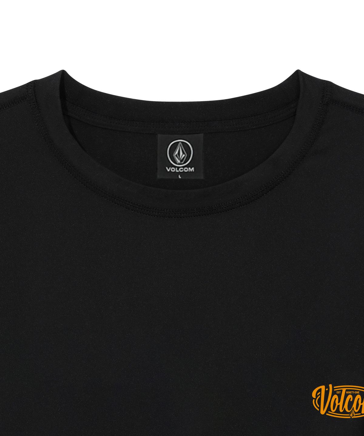 볼컴(VOLCOM) 에센셜 슬리브 티셔츠 (블랙)