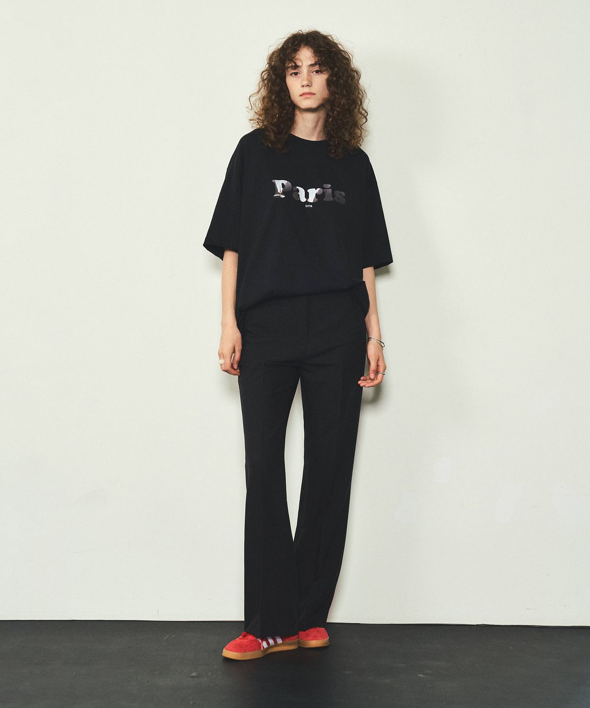 씨타(CITTA) [City Story]Paris Overfit T-shirt_CTT321(Black)