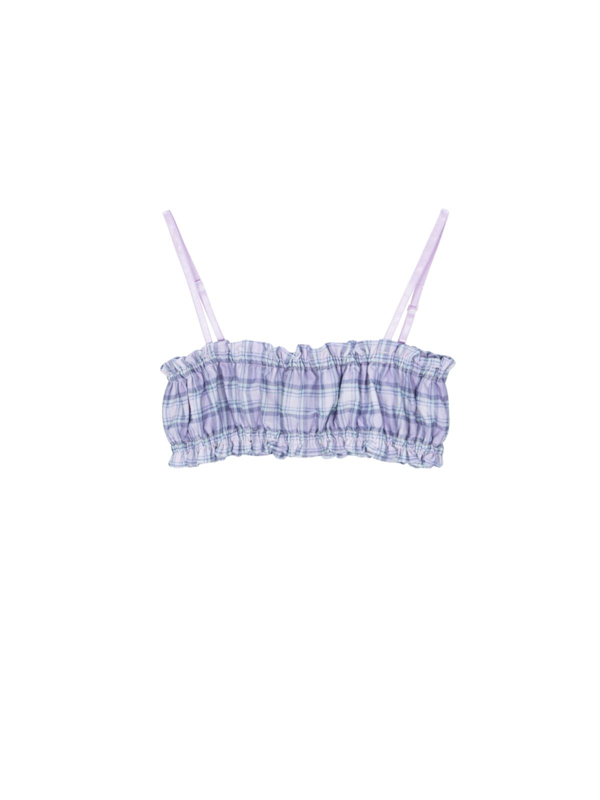 에즈이프 캘리(ASIF CALIE) VINTAGE CHECKERED BRA TOP PURPLE